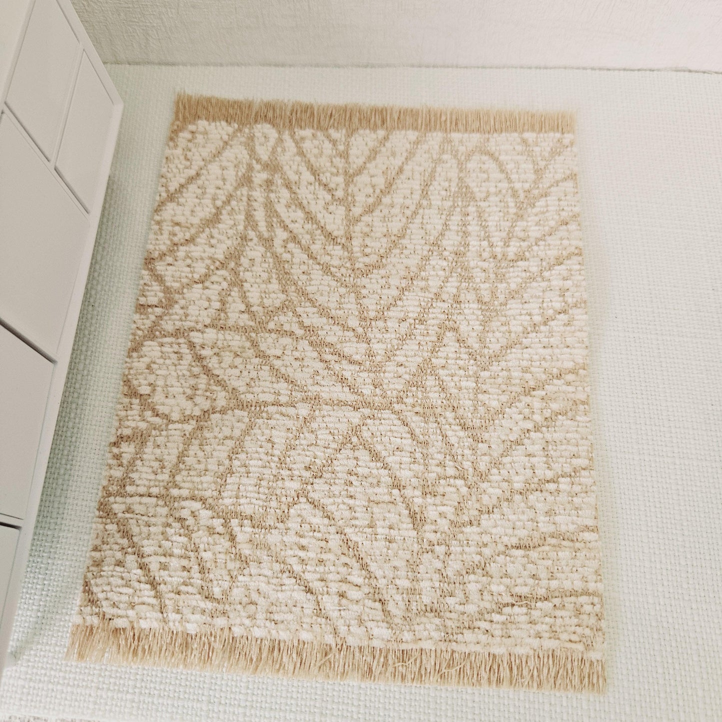 Dolls House Gold Leaf Rug | 1:12th Scale | Miniature Rug