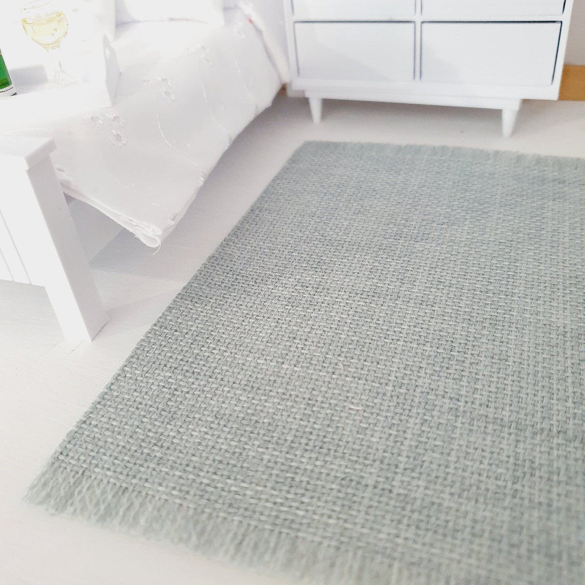 Dolls House Plain Coloured Rug | 1:12th Scale | Miniature Rug