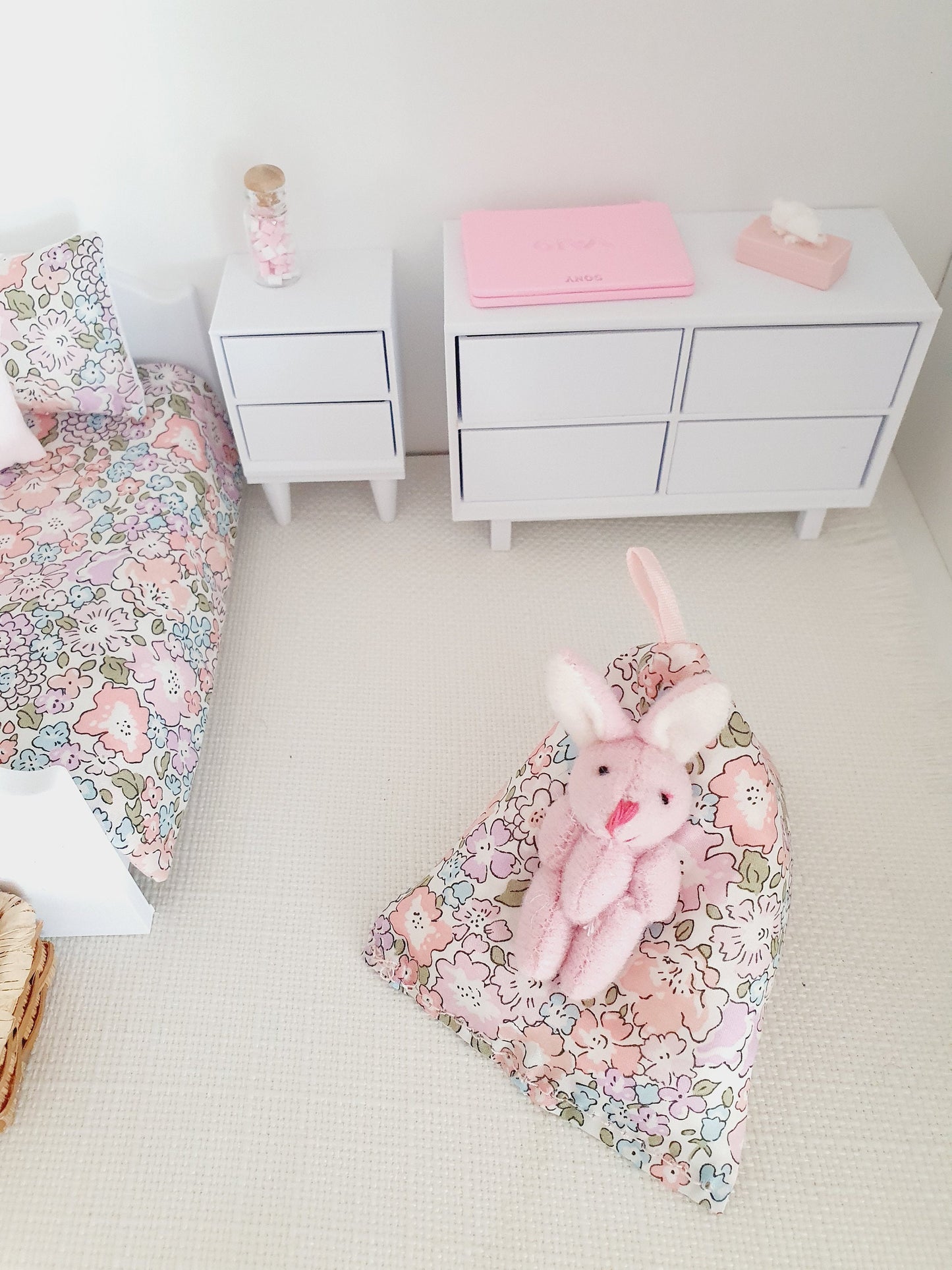 Dolls house Liberty Michelle Bean Bag Chair | 1:12 Scale, Miniature bean bag