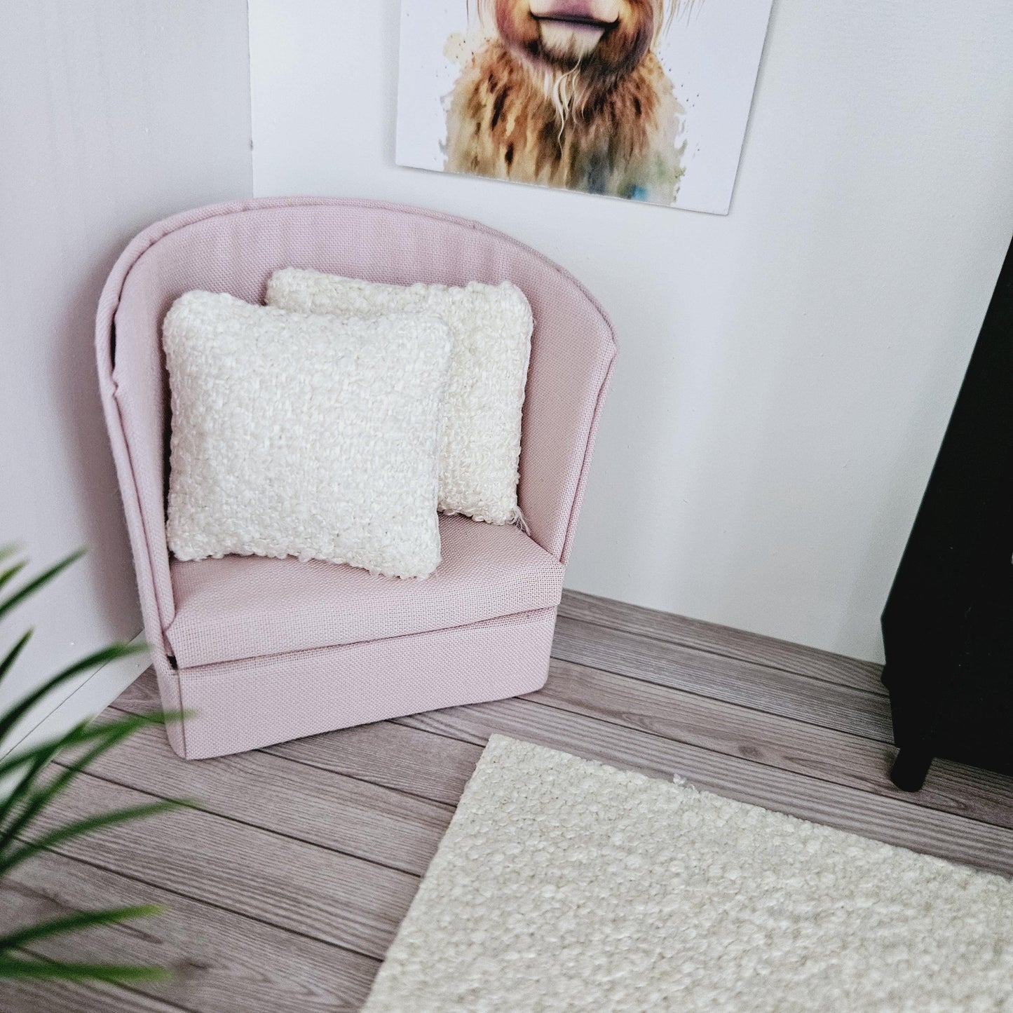 Dolls House Lovely Boucle Rug | Choice of Colour | 1:12th Scale | Miniature Rugs