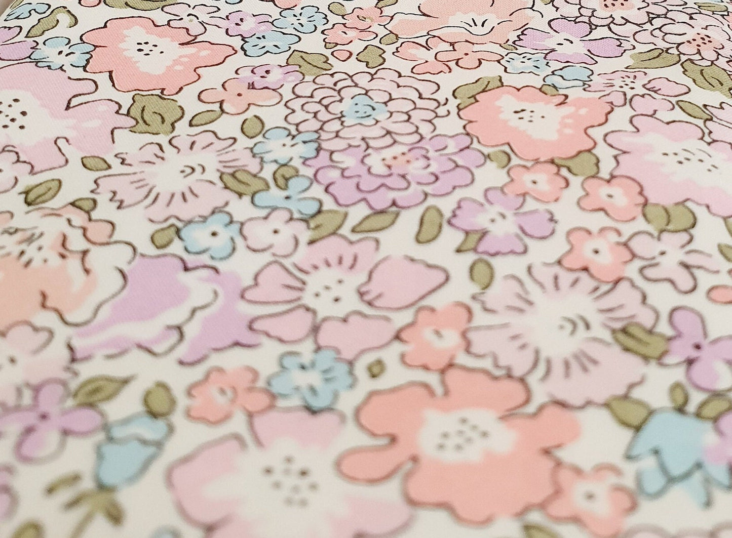 Dolls house Pretty Pink Liberty Single or Junior Bedding, Michelle Pink Fabric, 12th Scale Bedding