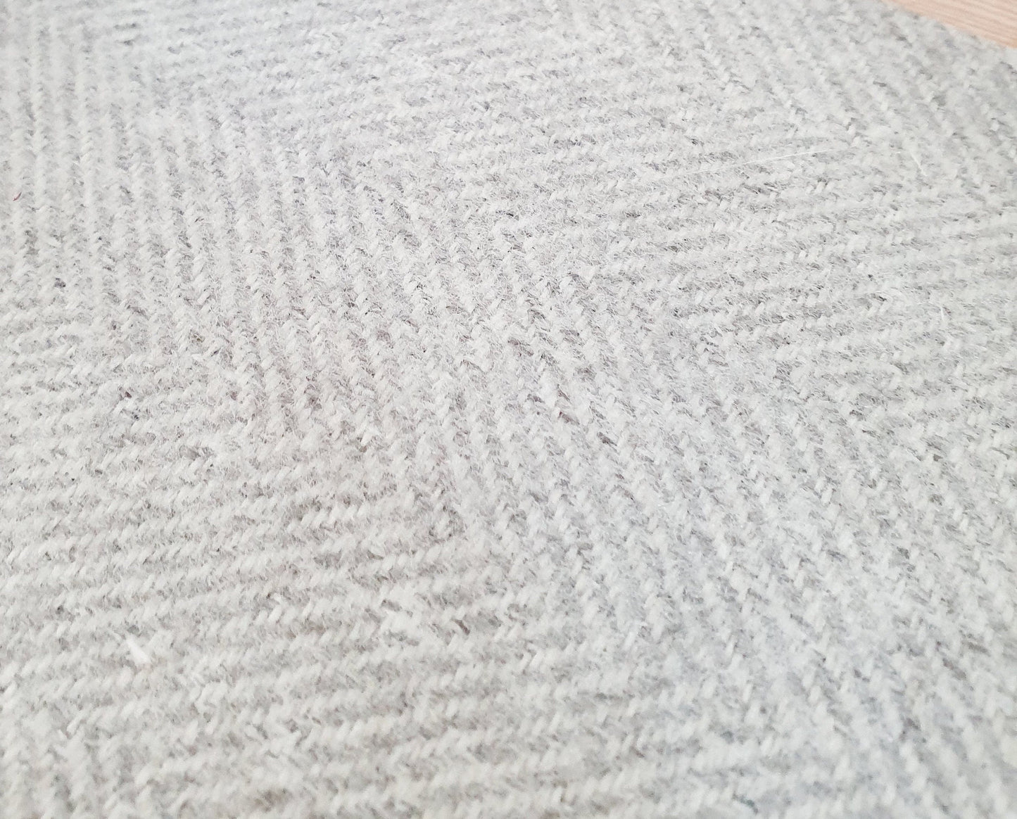 Dolls House Light Grey Herringbone Rug | 1:12th Scale | Miniature Rug