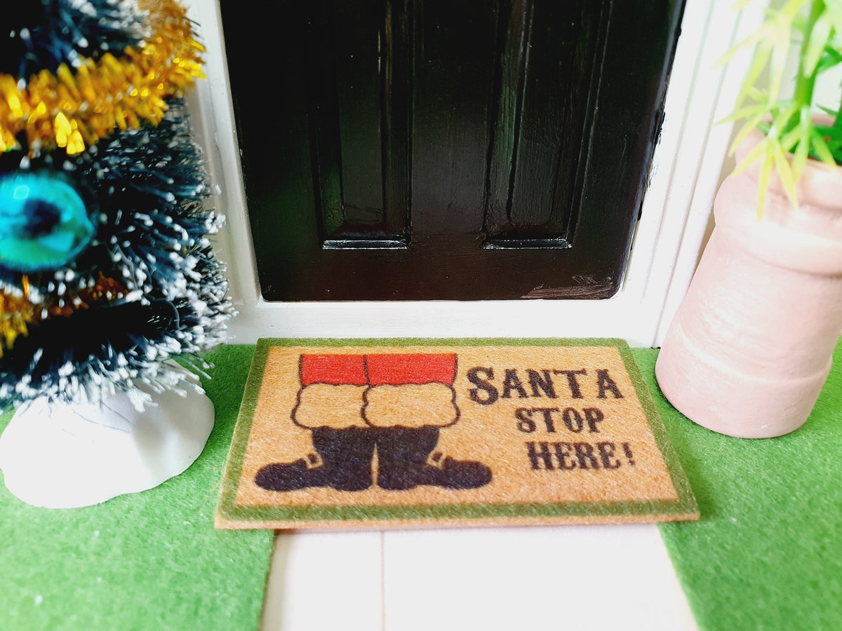 Dolls House Fabric Door Mat 1:12th Scale, Miniature mat