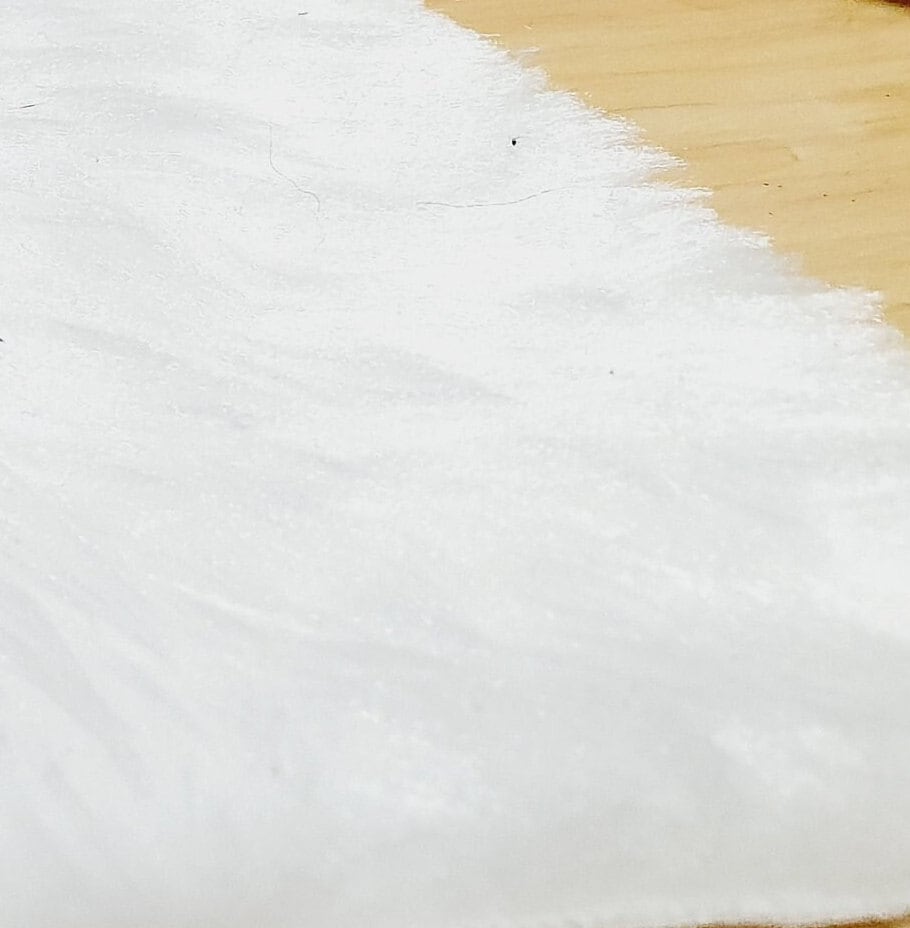 Dolls House White Short Pile Fur Rug | 1:12th Scale | Miniature Rug