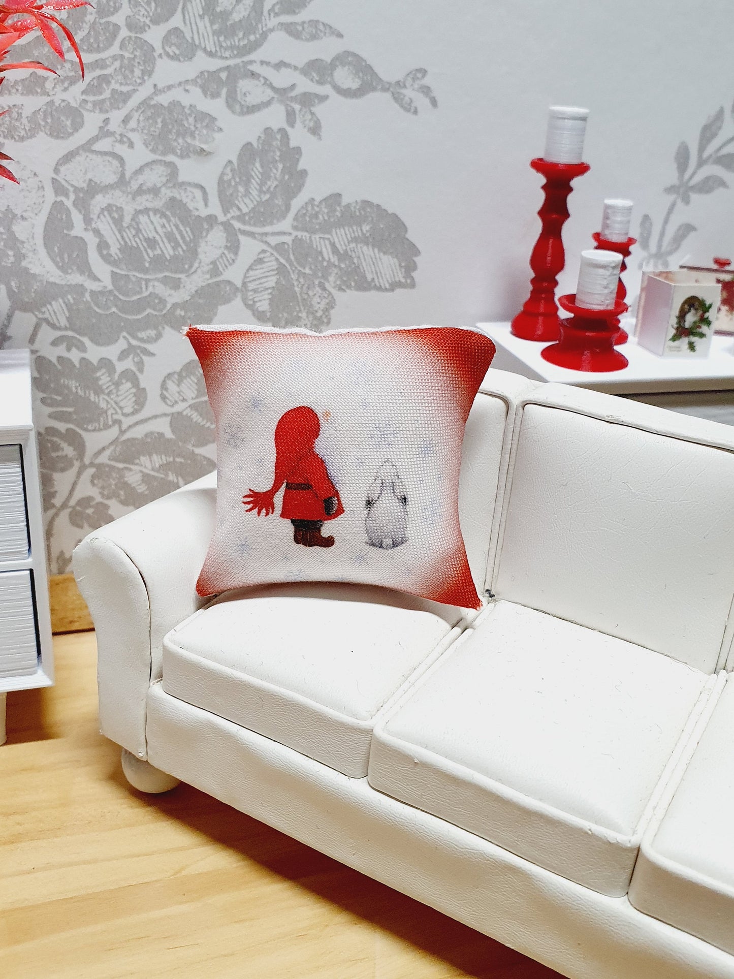 Dolls house Christmas Santa Cushions - Various Designs - 12th scale cushions, miniature cushions