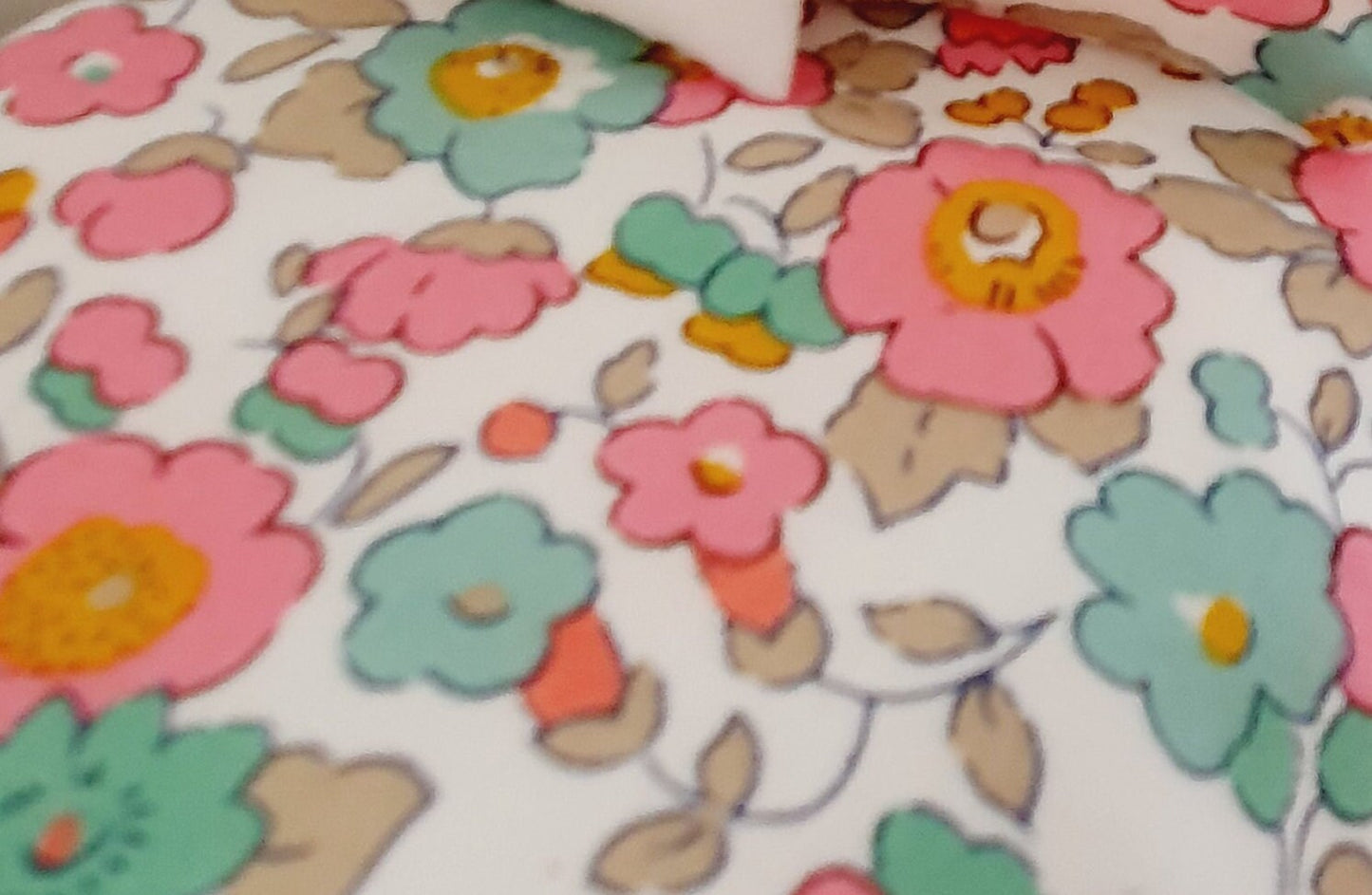 Dolls House Pretty Pink Liberty Single bedding set, 12th Scale Bedding