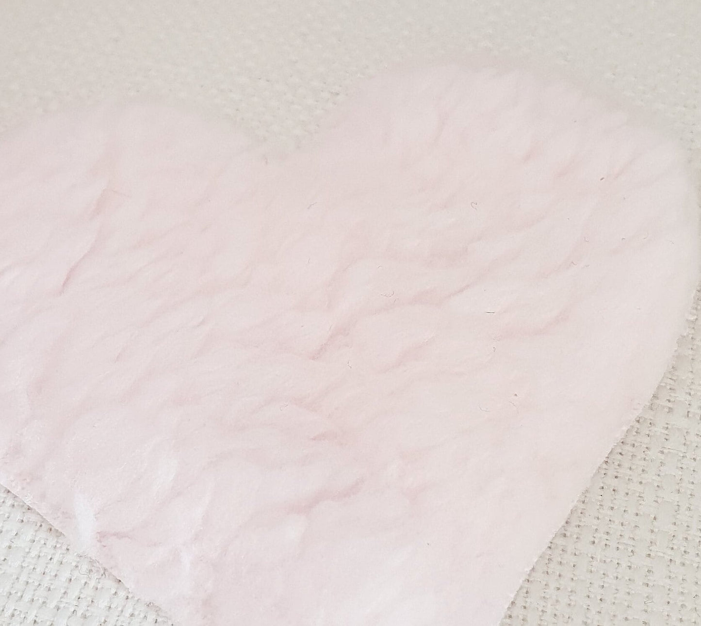Dolls House Baby Pink Soft Heart Fur Rug | 1:12th Scale | Miniature Rug