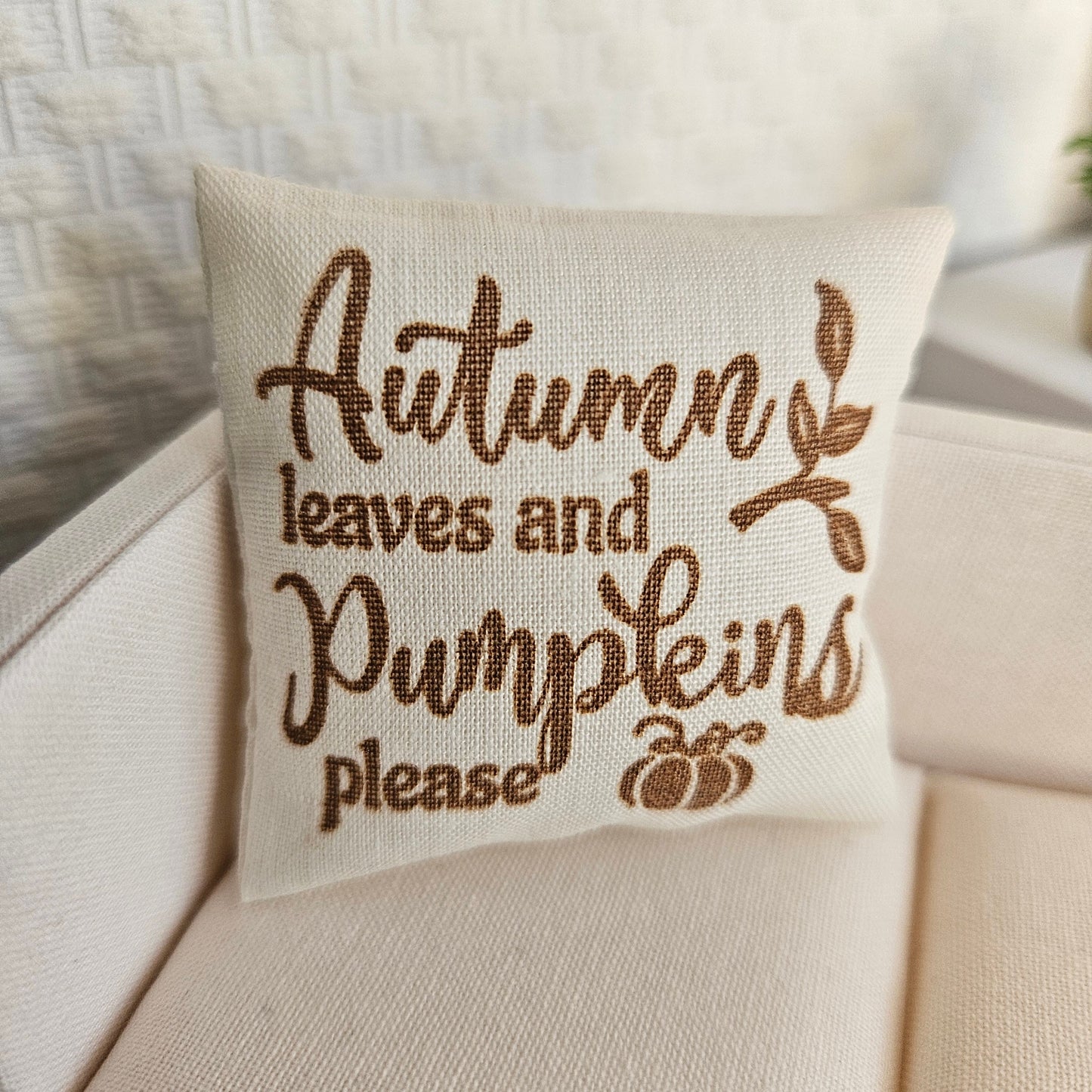 Dolls house Autumn / Fall Cushion, 12th scale cushions, miniature cushions
