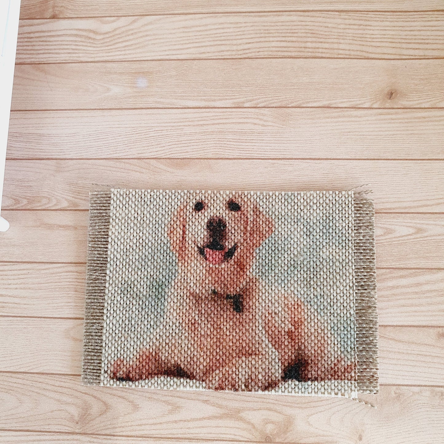 Dolls House Labrador Dog Design Fabric Door Mat | 1:12th Scale | Miniature Mat