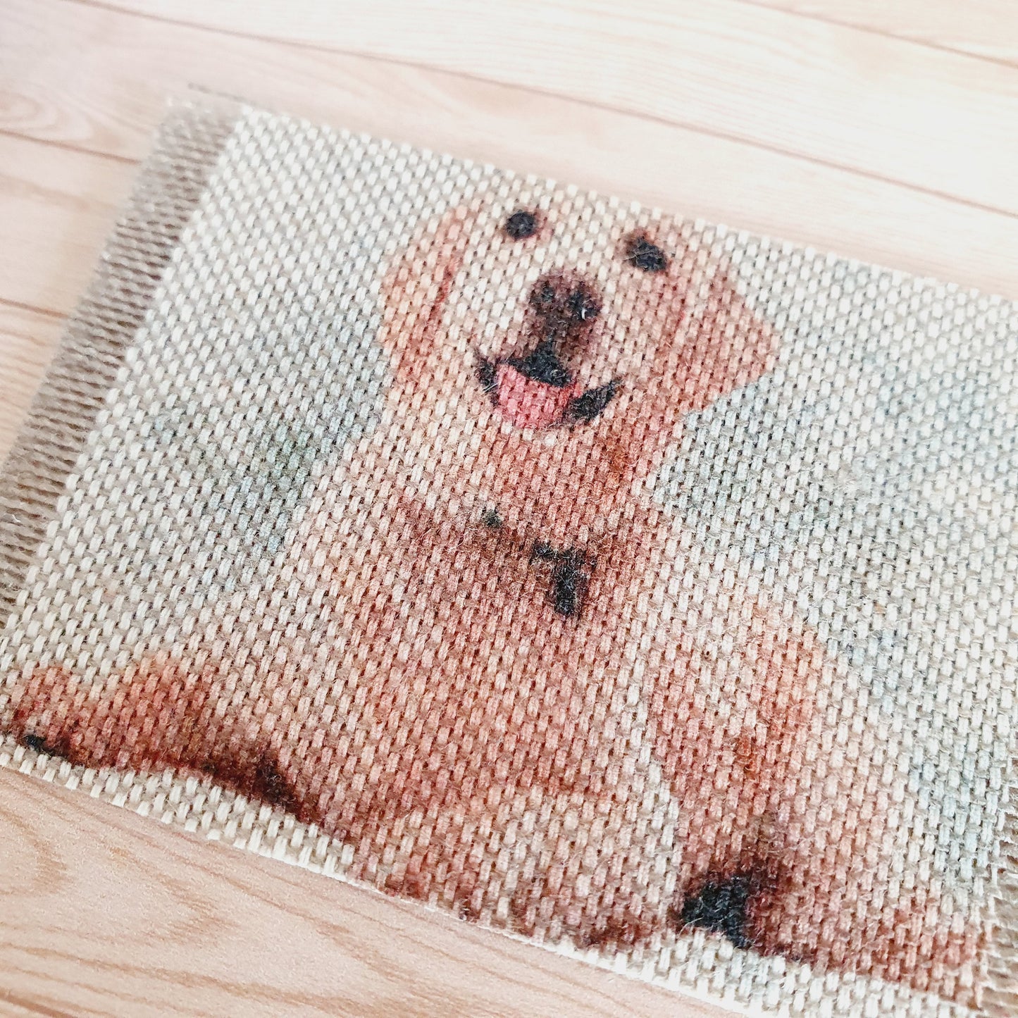 Dolls House Labrador Dog Design Fabric Door Mat | 1:12th Scale | Miniature Mat