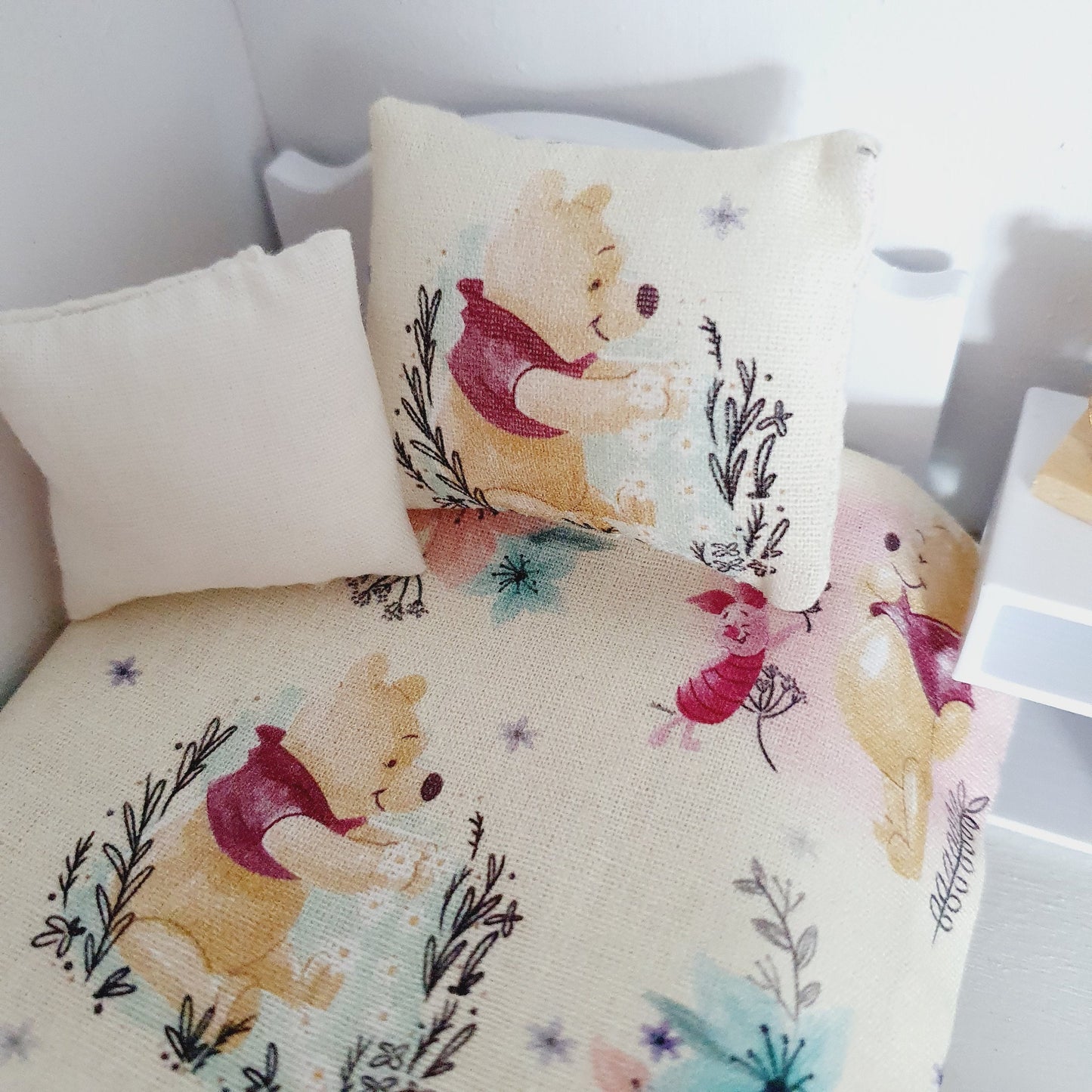 Dolls house Winnie the Pooh Single Bedding Set, 12th Scale, Inch Scale Bedding
