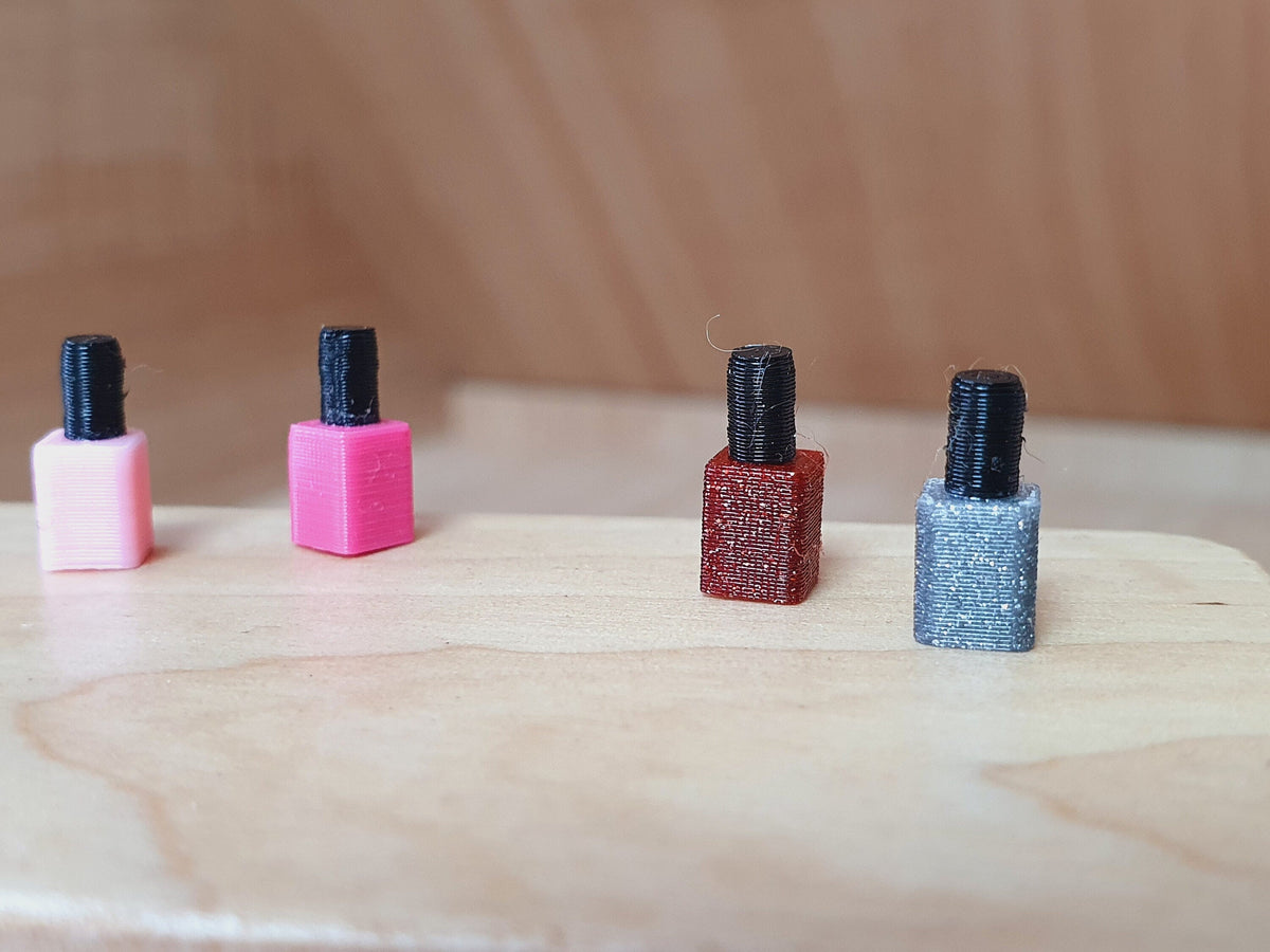 Dolls House Nail Polish Set | Choice of Colours | 1:12 Scale Miniature