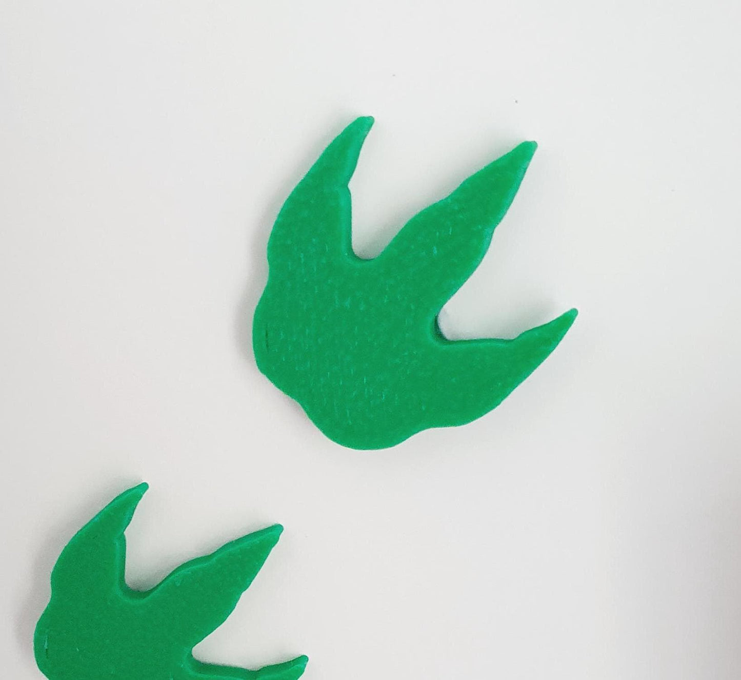 Dolls House Set of 3 Dinosaurs or Dinosaur footprints, 1:12th Scale, Miniature wall art, choice of colours