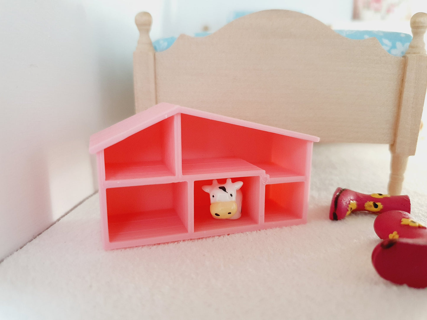Dolls House Modern Toy Dolls House | Choice of Colours | 1:12 Scale Miniature
