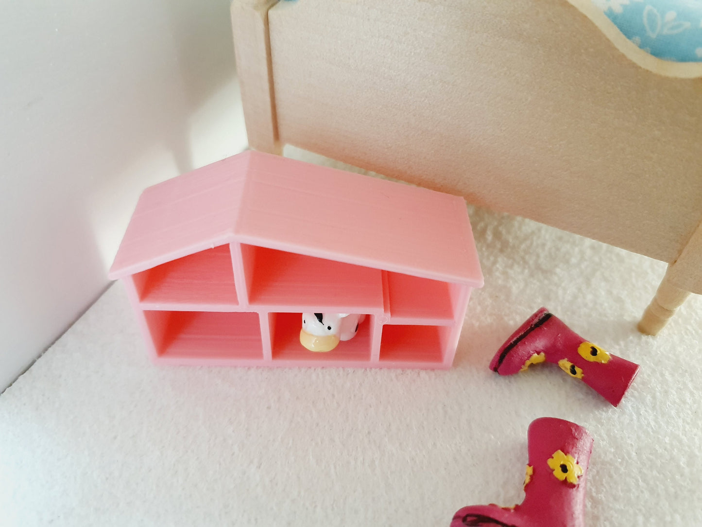 Dolls House Modern Toy Dolls House | Choice of Colours | 1:12 Scale Miniature