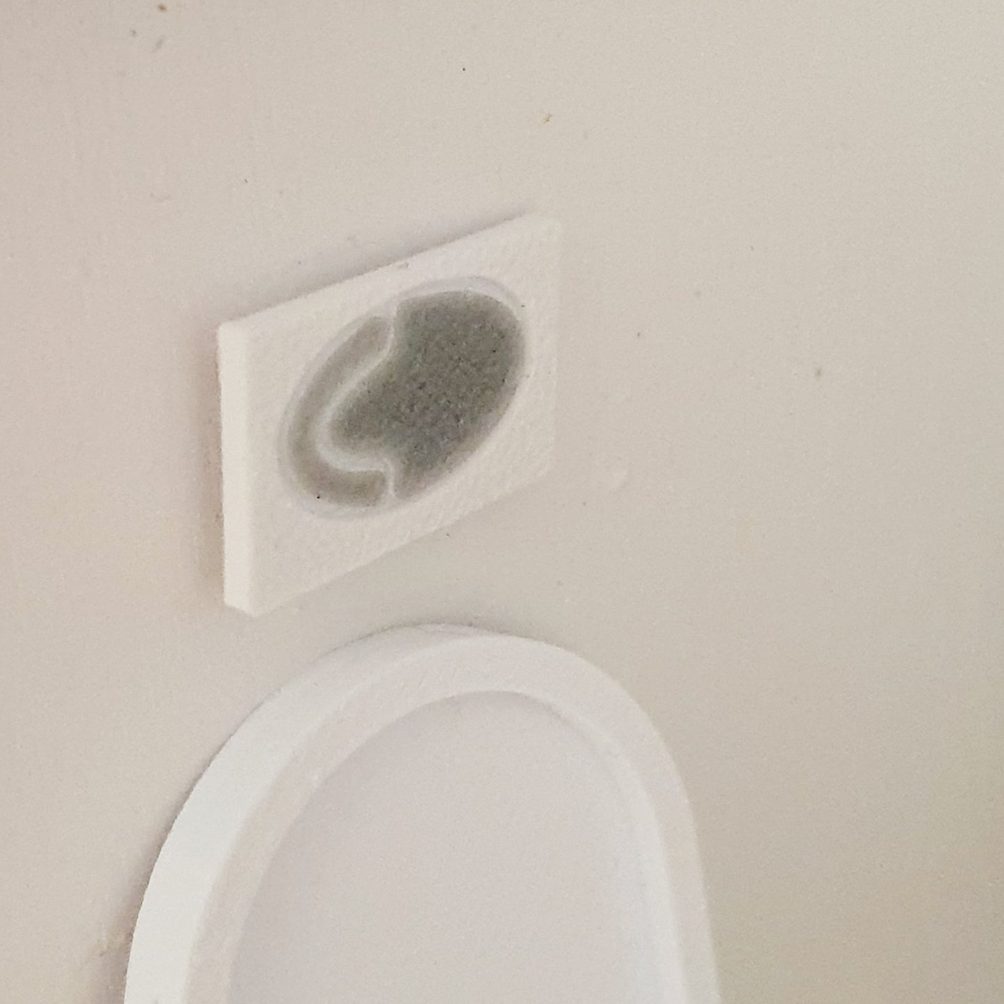 Dolls House Modern Back to Wall Toilet | Hinged Lid & Blue Cleaner | 1:12 Scale Miniature