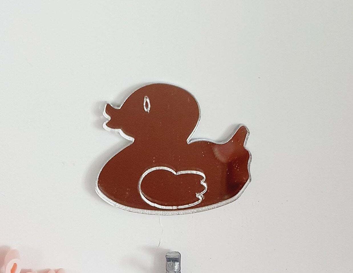 Dolls House Cute little duck mirror, Miniature Mirror, 12th Scale Mirror