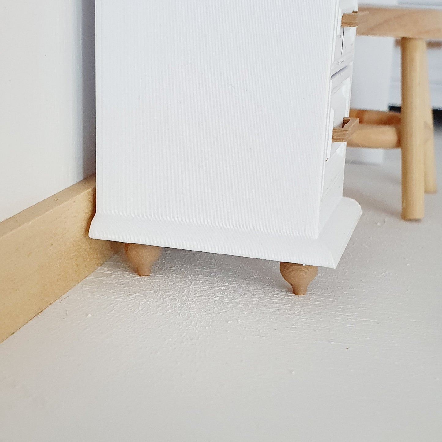 Miniature Dolls House Bedside Table, Dollhouse Furniture, Bedroom Decor, Dolls House Miniatures, Dollhouse Accessories, 12th Scale