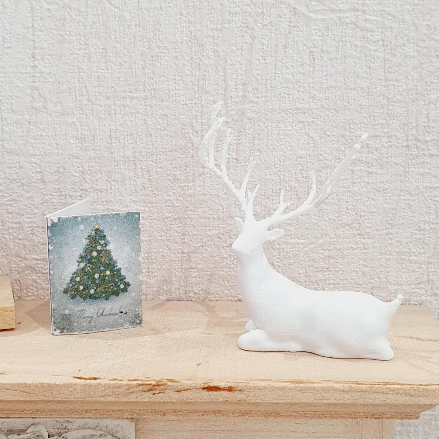 Dolls House 1x Christmas Reindeer/Stag, Christmas Ornaments, 1:12th Scale, Miniature Ornaments