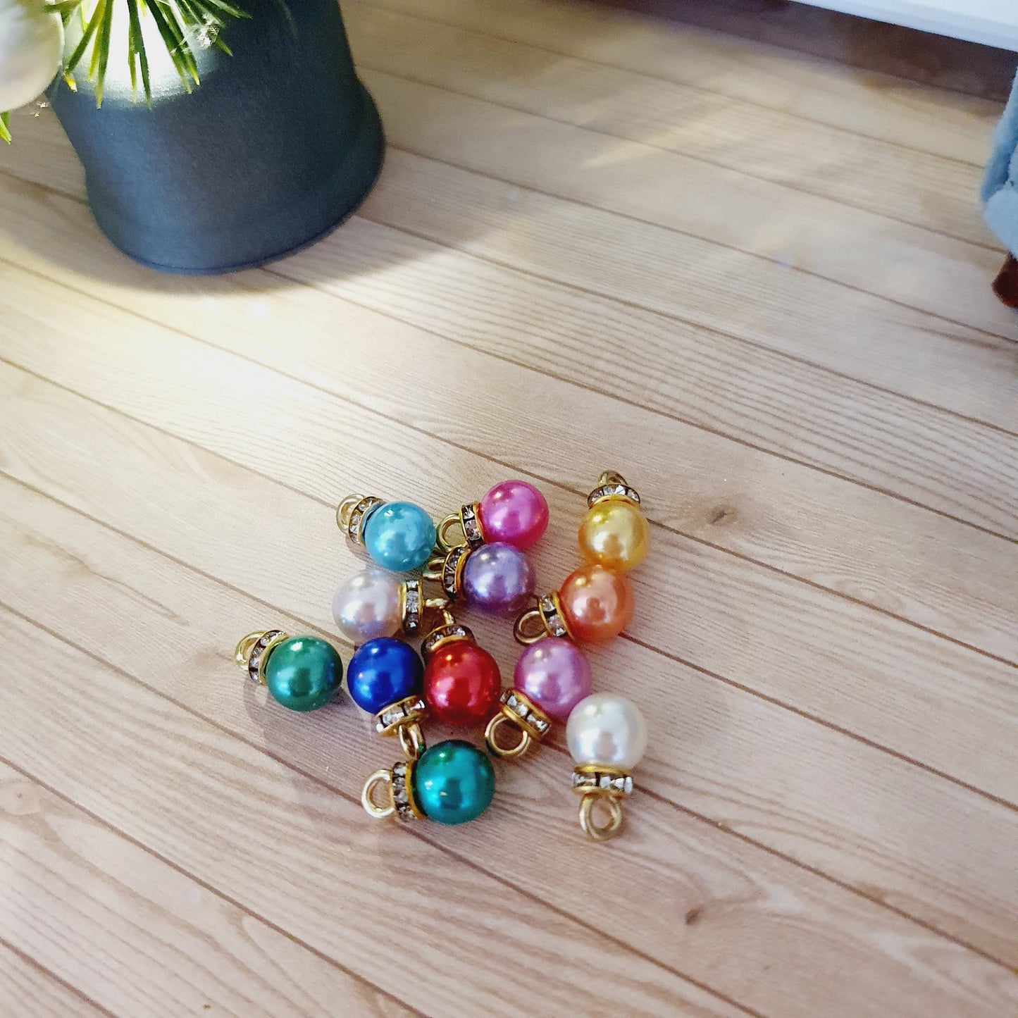 Dolls House Christmas Baubles, Mixed Colours, 12th Scale, Christmas tree decorations, miniature decorations