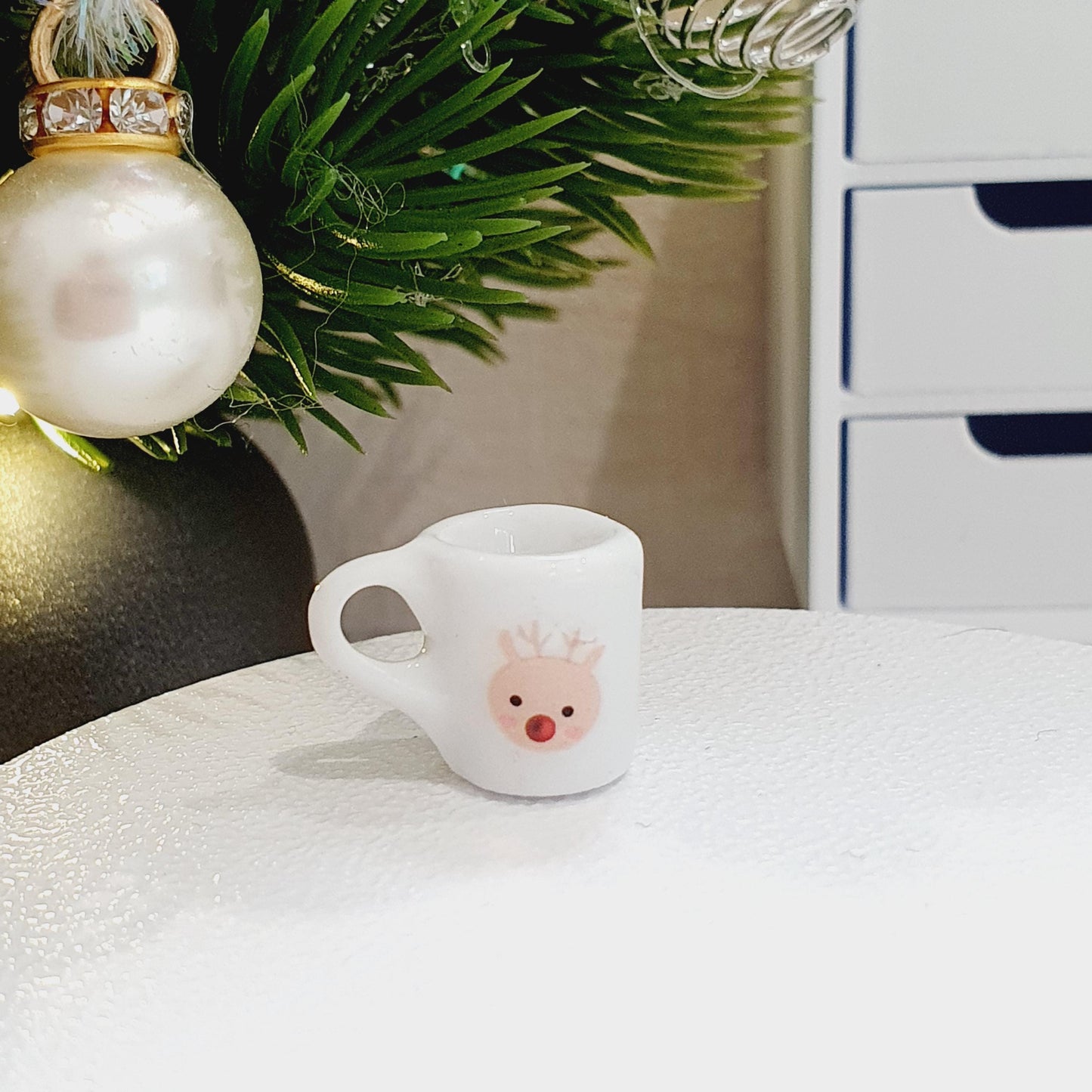 Dolls House Christmas Mug, Choice of Design, 12th Scale
