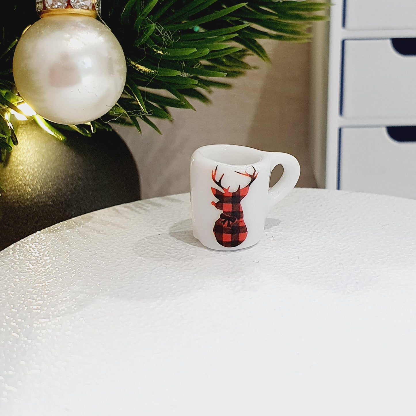 Dolls House Christmas Mug, Choice of Design, 12th Scale