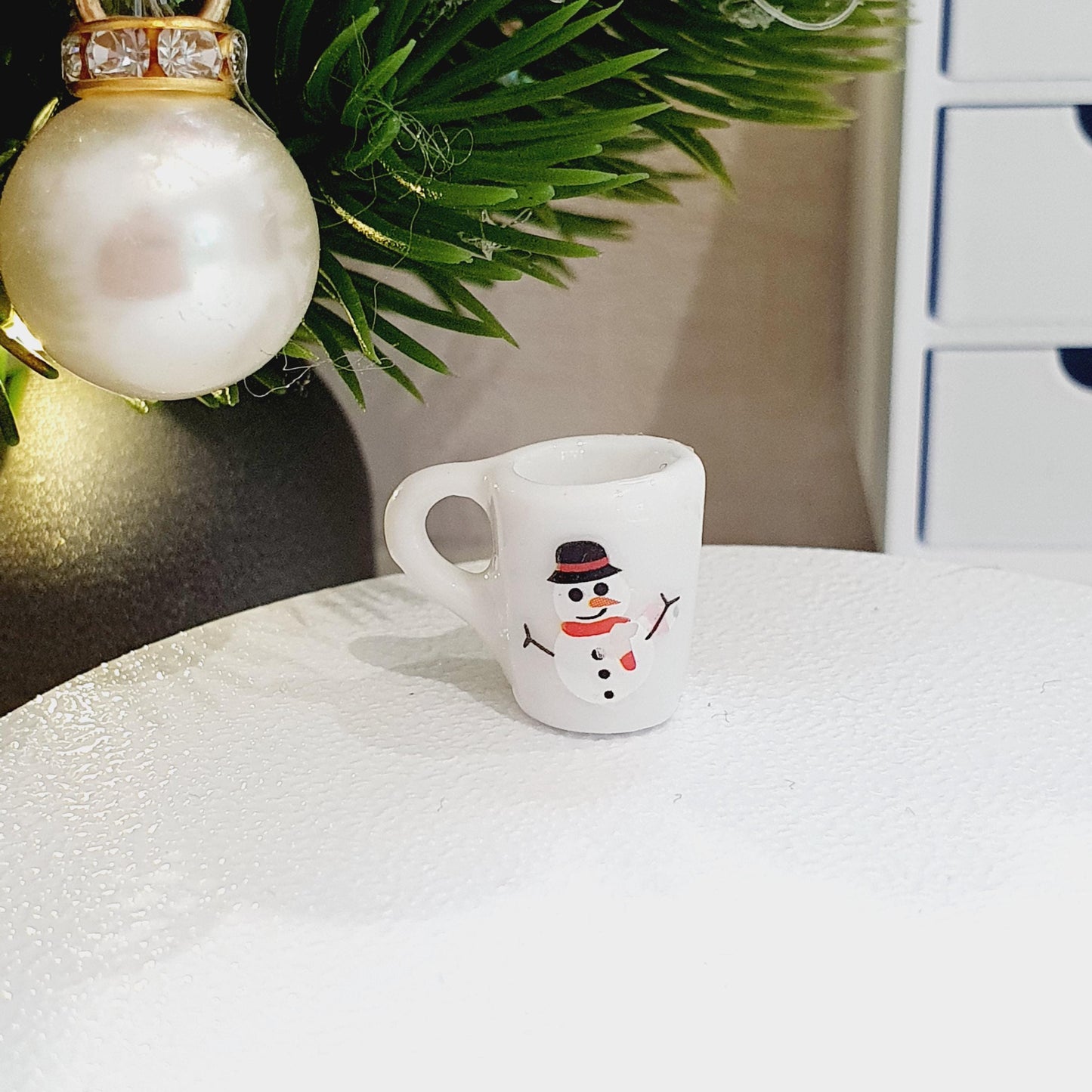 Dolls House Christmas Mug, Choice of Design, 12th Scale