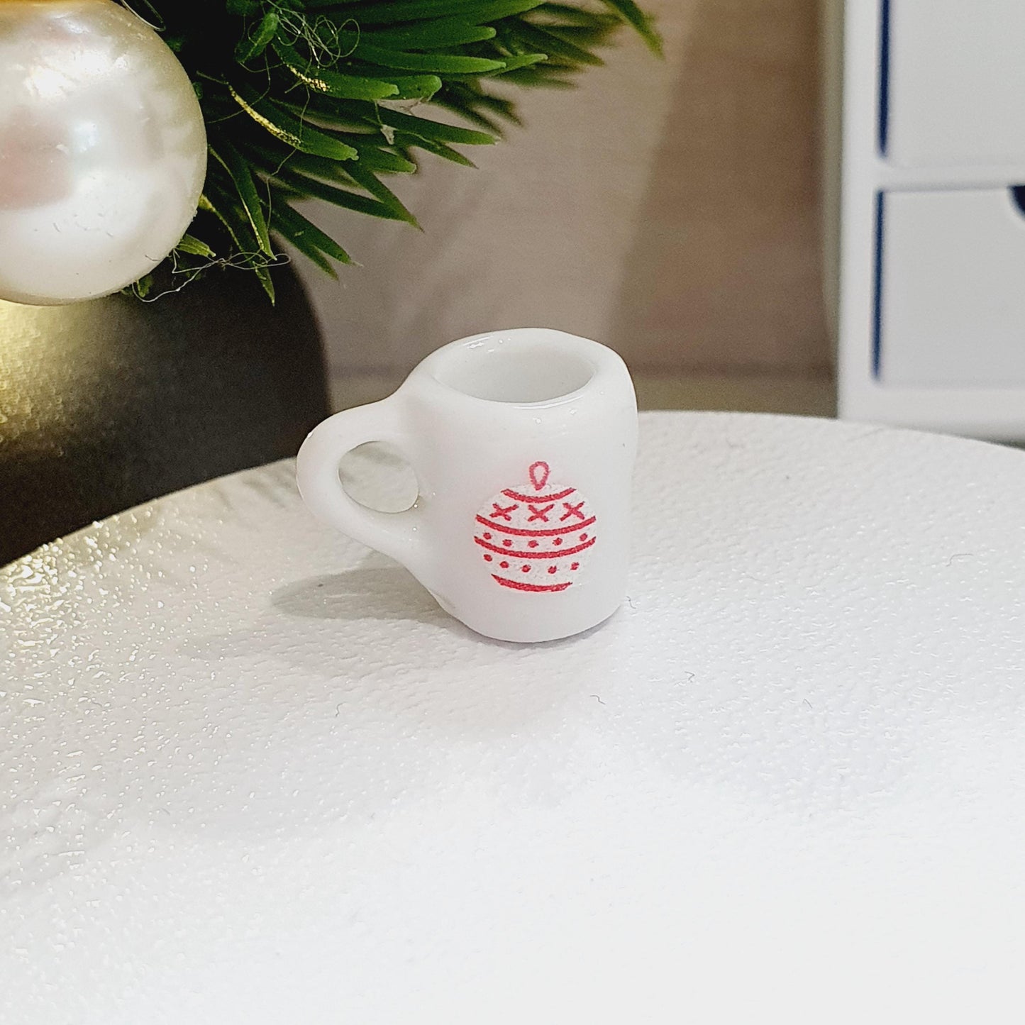 Dolls House Christmas Mug, Choice of Design, 12th Scale