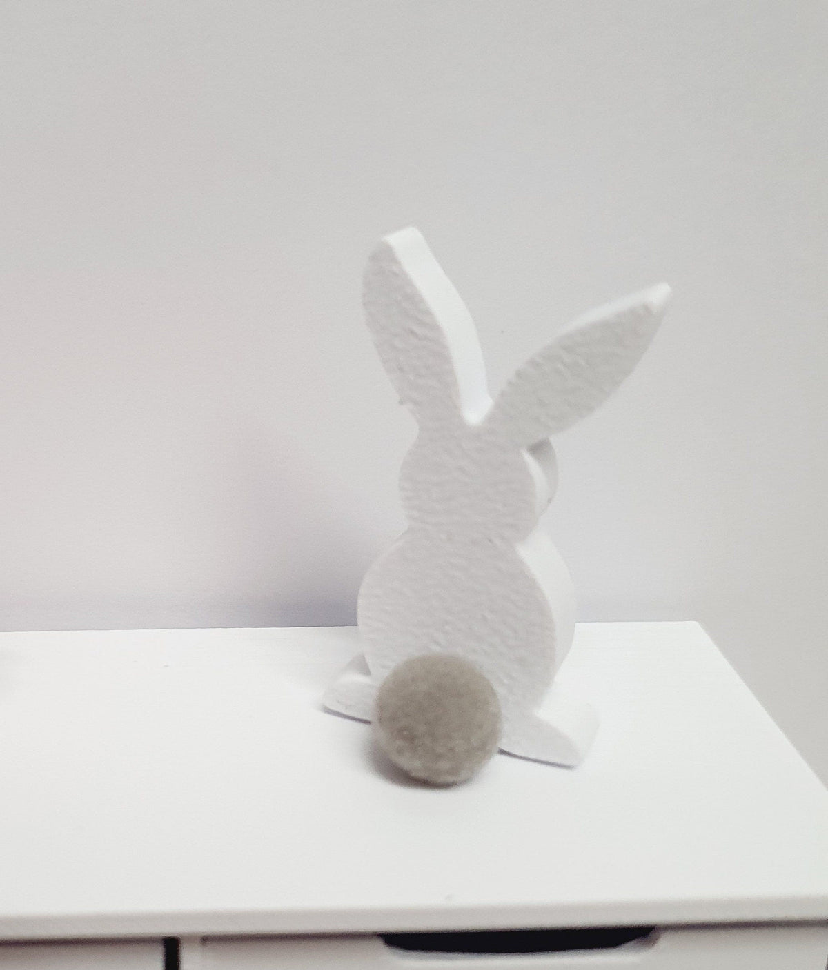 Dolls house Easter Bunny with a pom pom tail, Choice of Colours, 12th Scale Ornament, easter bunny (RAB1)