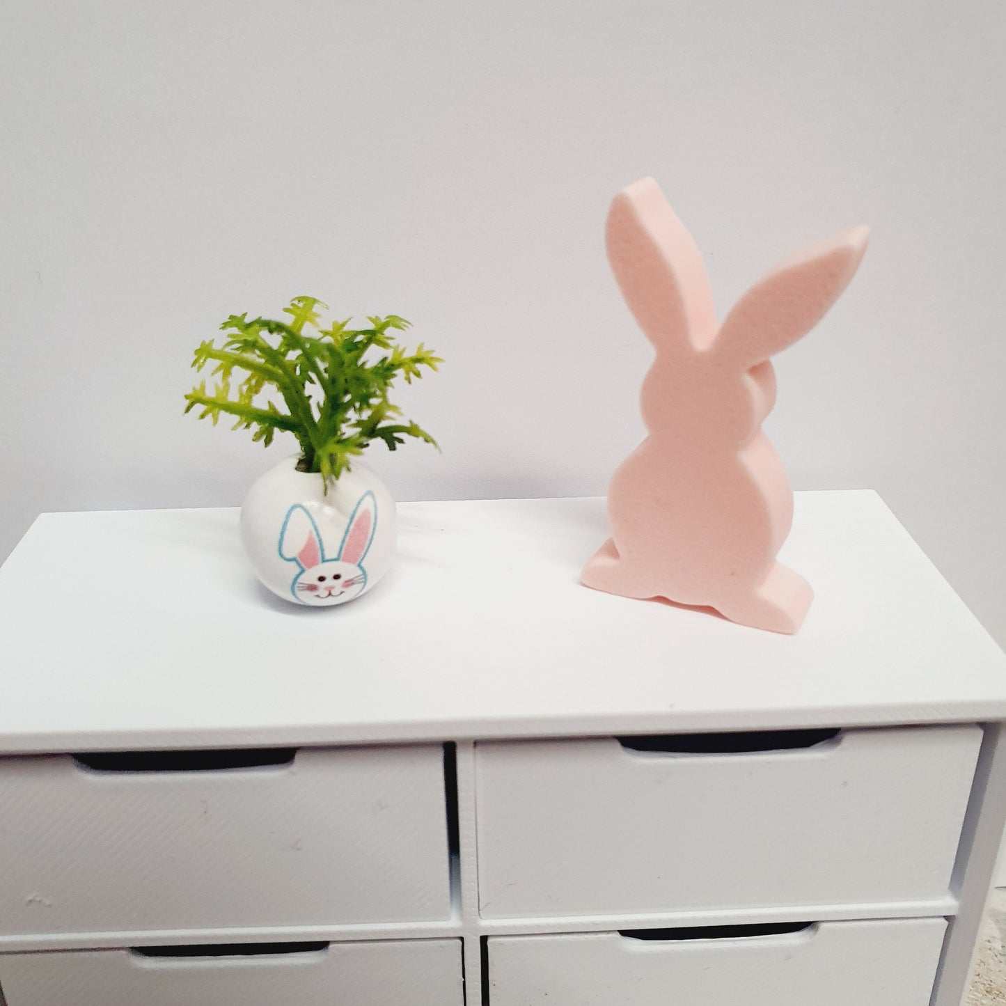 Dolls house Easter Bunny, Choice of Colours, 12th Scale Ornament, easter bunny (RAB2)