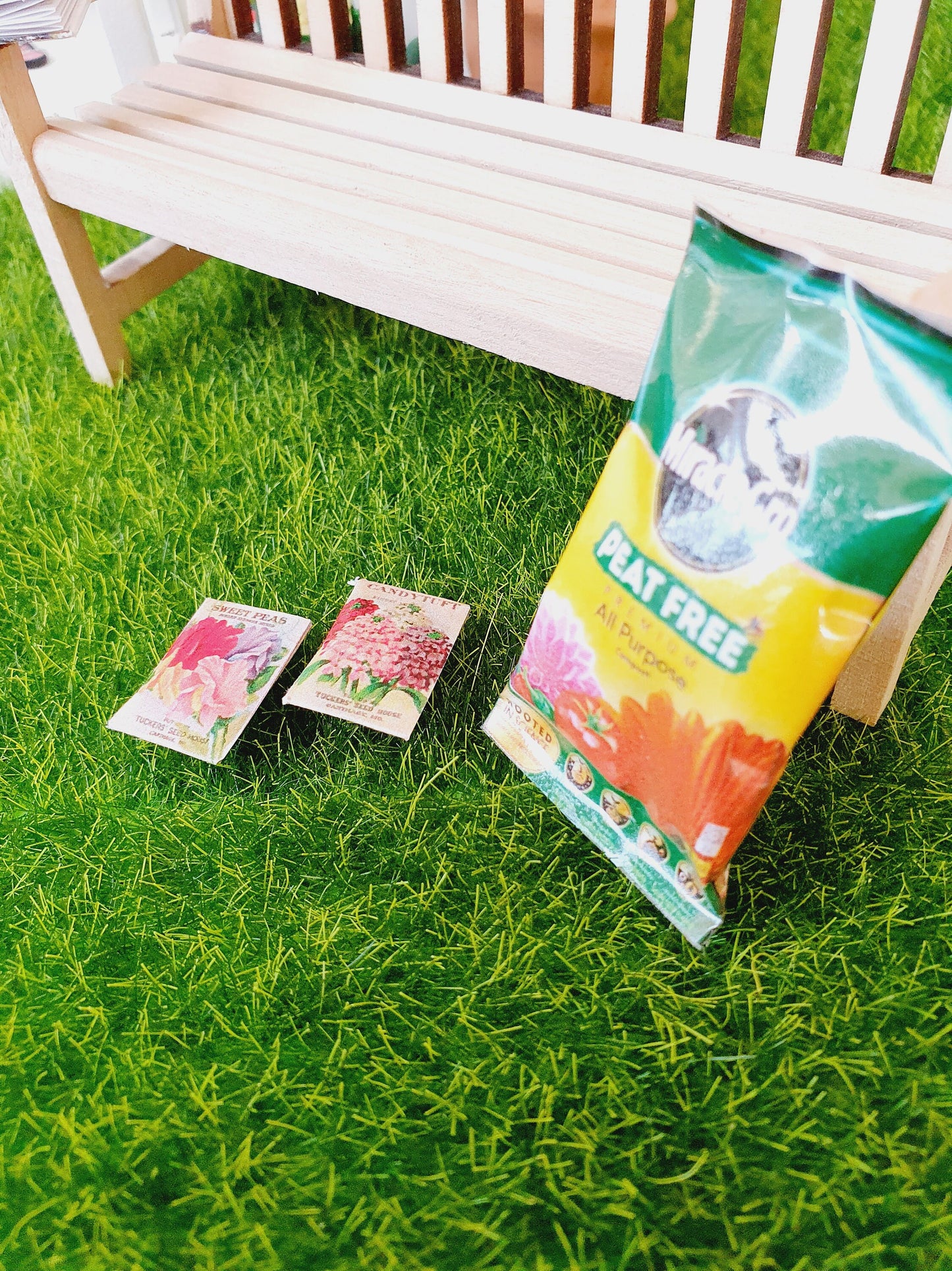 Dolls House Garden Compost, Miniature compost, 12th Scale Garden Compost