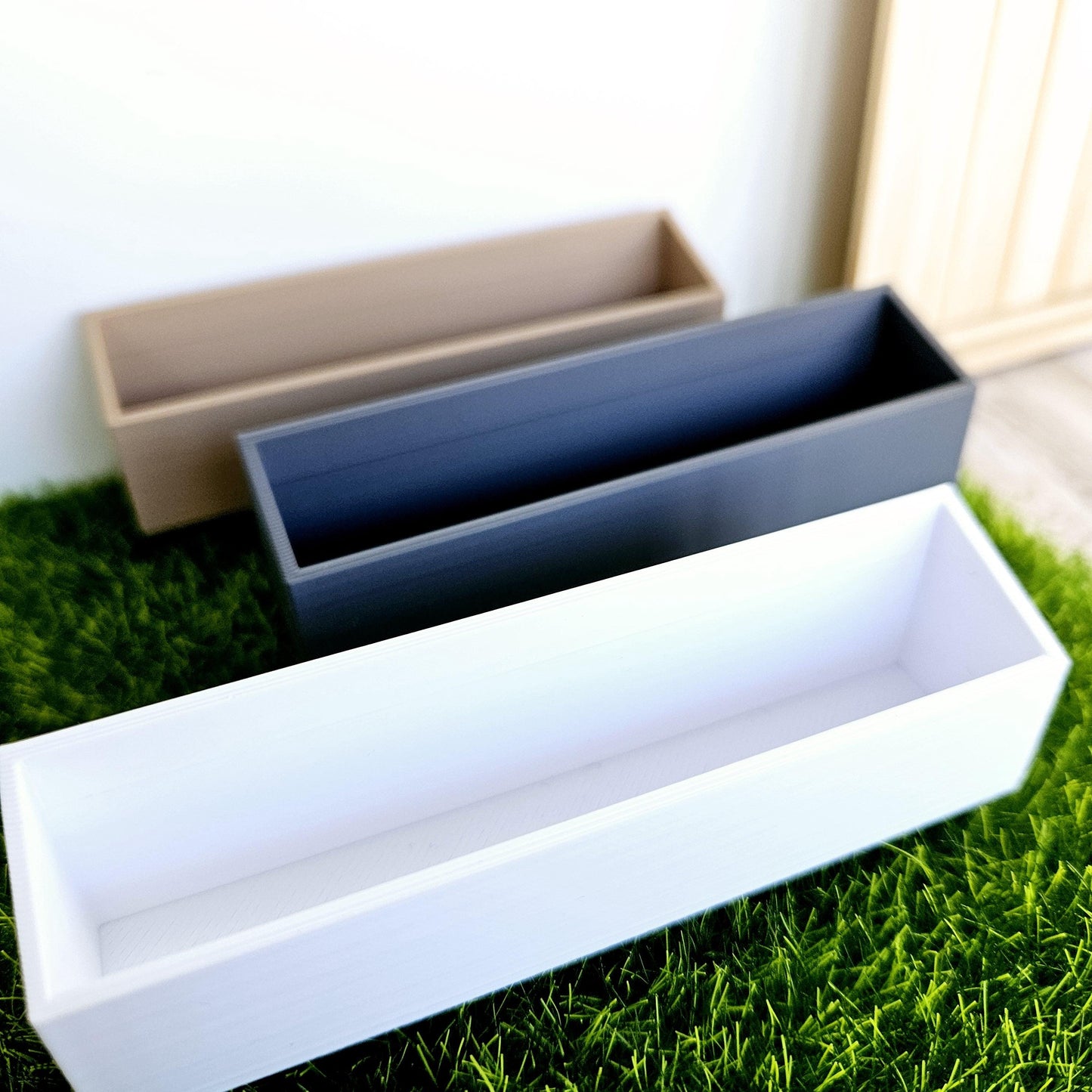 Dolls House Window flower planter/box, 12th scale window box, miniature plant box