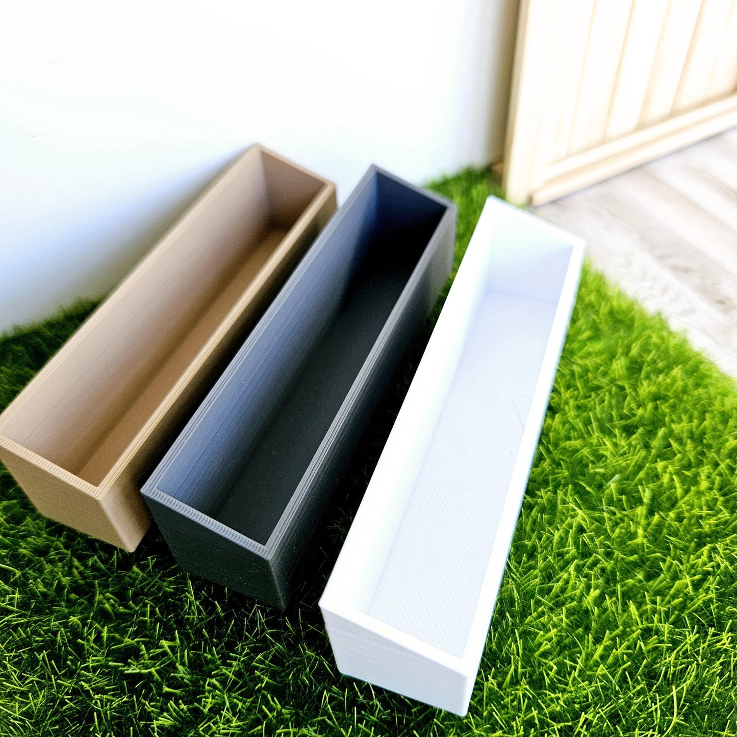 Dolls House Window flower planter/box, 12th scale window box, miniature plant box