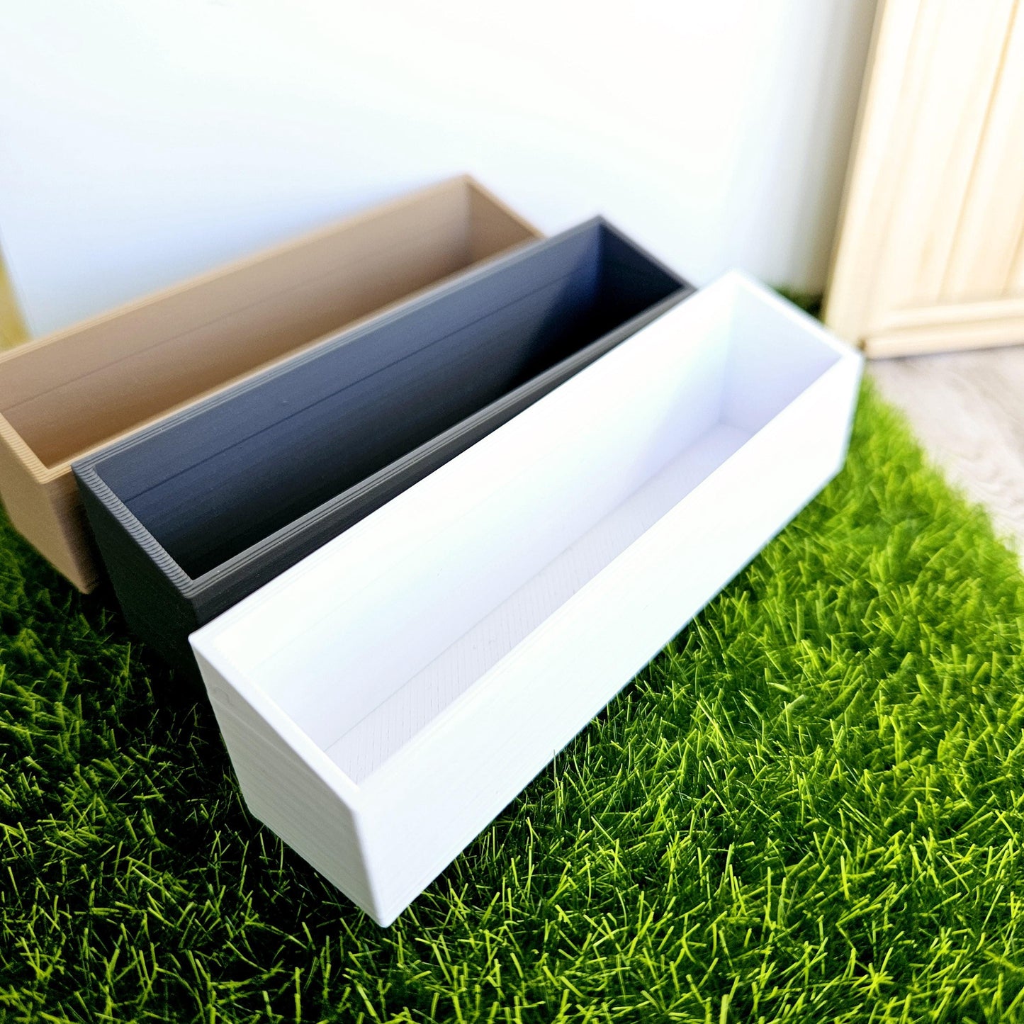 Dolls House Window flower planter/box, 12th scale window box, miniature plant box