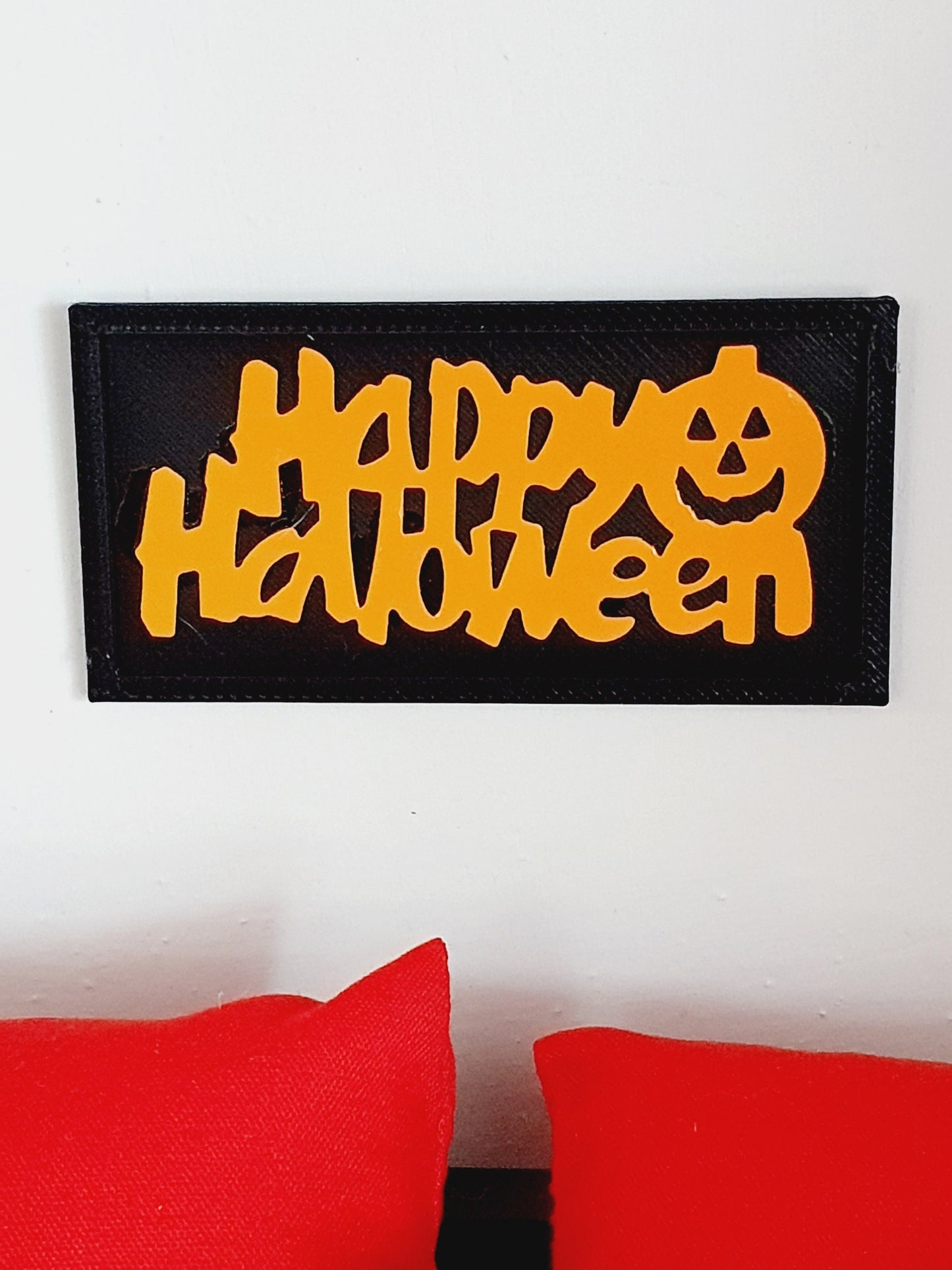 Dolls House Happy Halloween Sign, 1:12th Scale, Miniature Sign