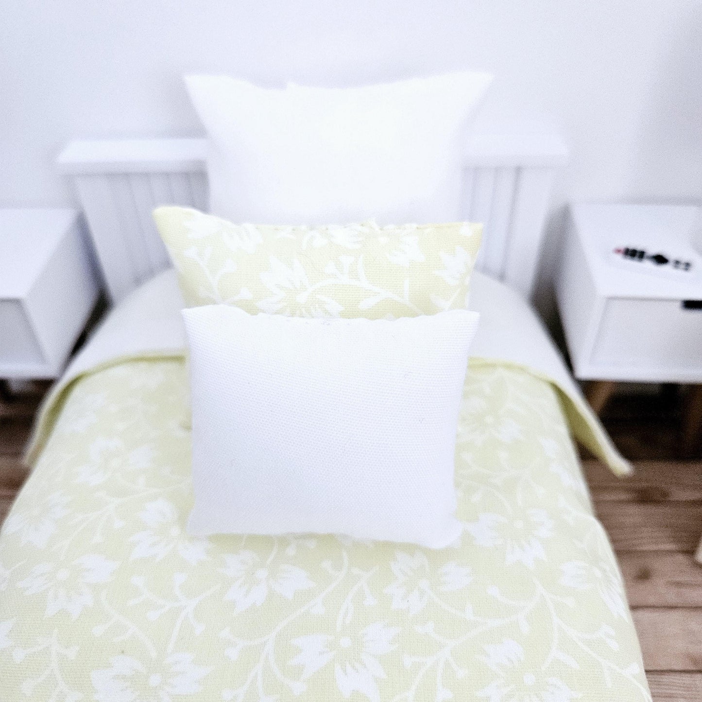 SALE!! Dolls house Yellow Single 12th Scale Bedding Set, Doll House Girls Room Bedding
