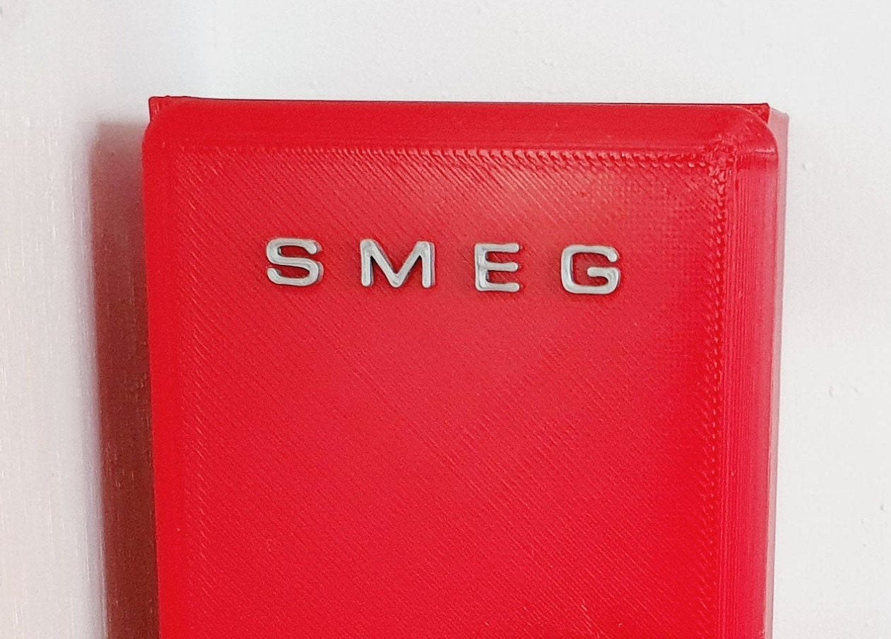Dolls House Modern Kitchen Red SMEG Fridge, 1:12th Scale, Miniature fridge (K-FR-8)
