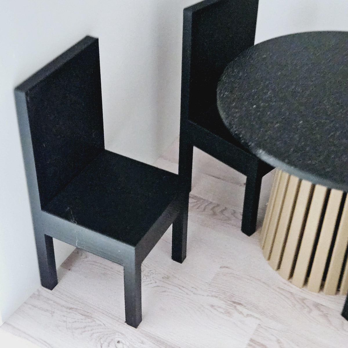 Dolls House Modern Kitchen / Dining 1x Chair, Miniature Furniture, Dollhouse Accessories, Choice of Colours