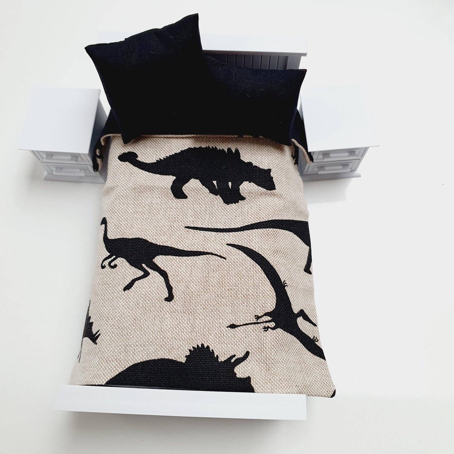 SALE!! Dolls house Dinosaur Single 12th Scale Bedding Set, Doll House Boys Room Bedding