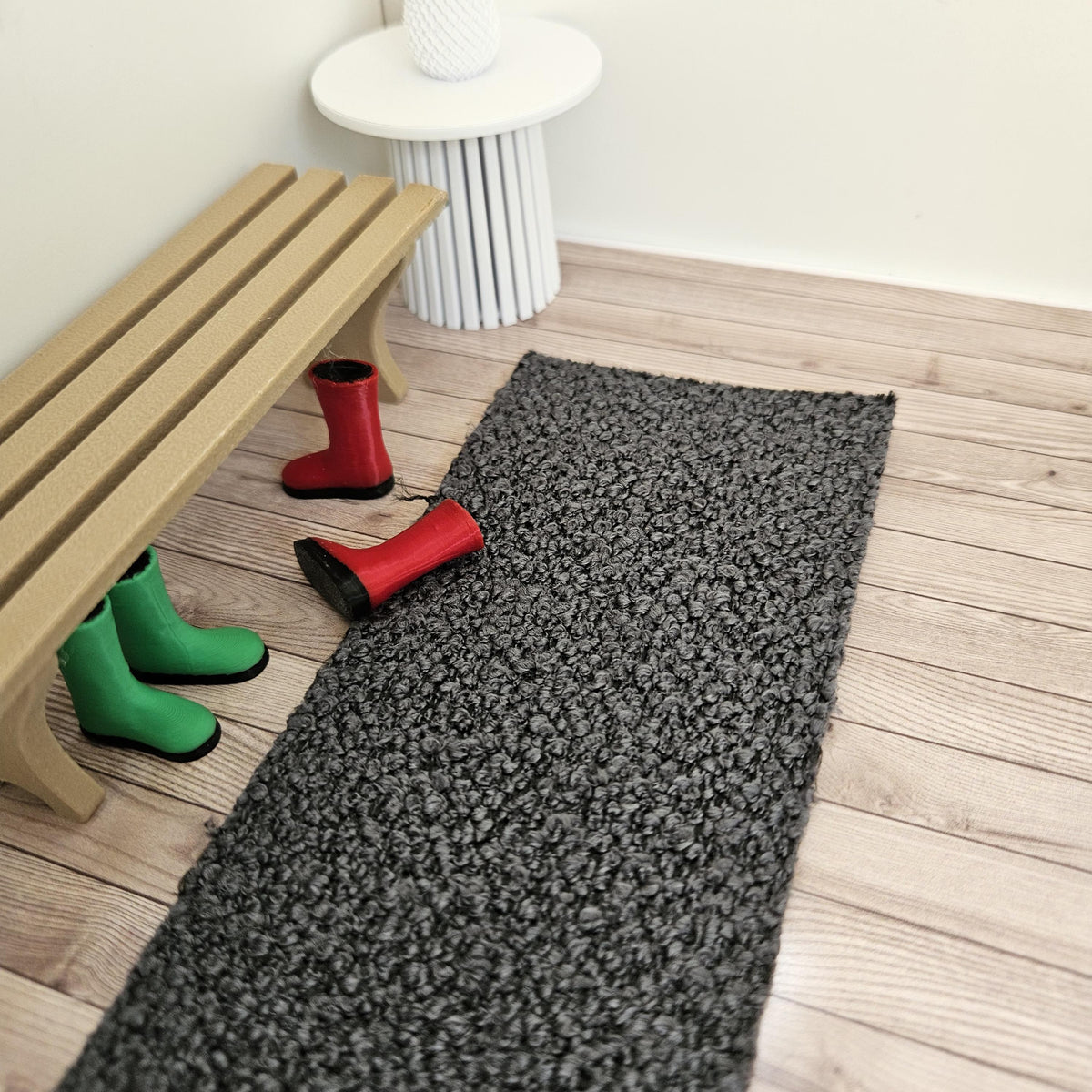 Dolls House Boucle Runner / Rug | 1:12th Scale | Miniature Rug