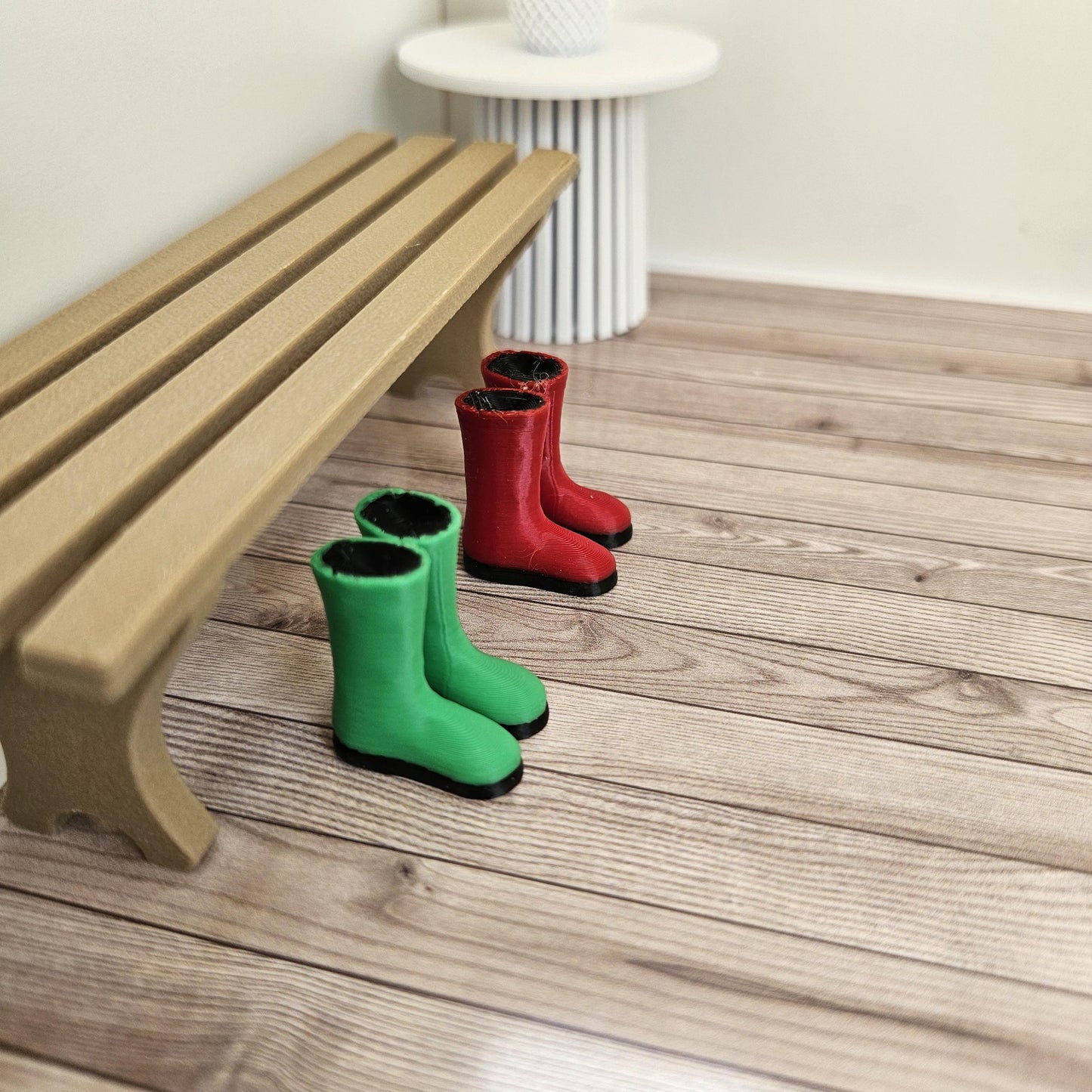 Dolls House Girls/ Boys Wellies, Rain Boots, Rubber Boots, 12th Scale, Miniature Boots, Dolls House Garden Boots