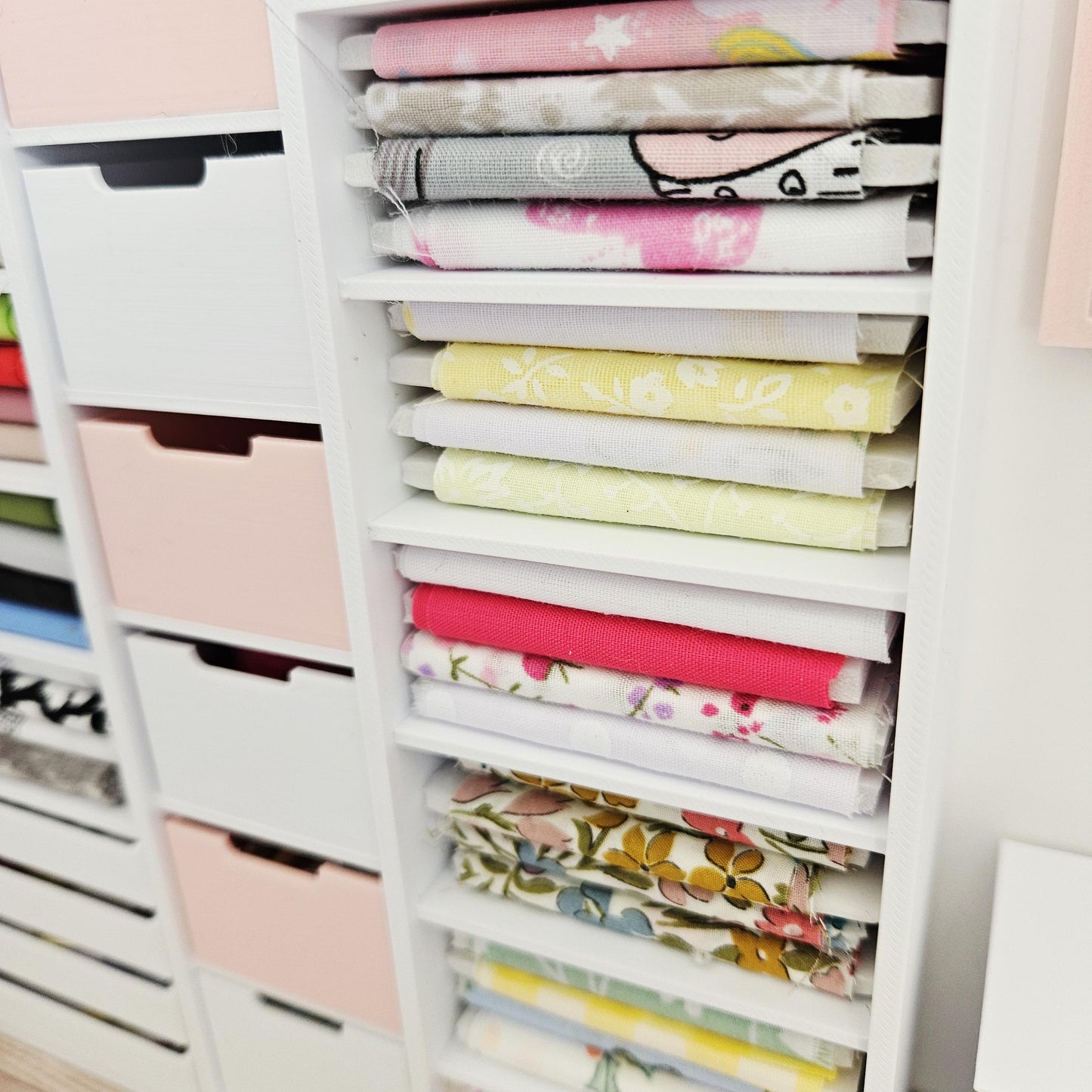 Dolls House Fully Stocked Craft Storage Unit – Modern Fully Equipped Craft Or Sewing Room Unit, 12th scale, Inch scale Miniature Furniture