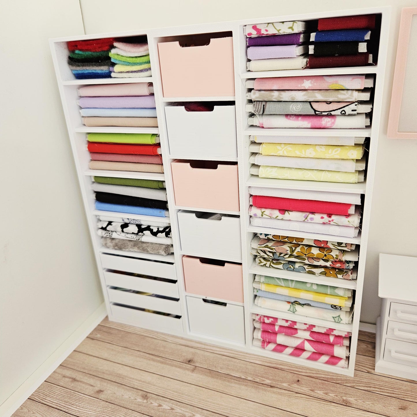 Dolls House Fully Stocked Craft Storage Unit – Modern Fully Equipped Craft Or Sewing Room Unit, 12th scale, Inch scale Miniature Furniture