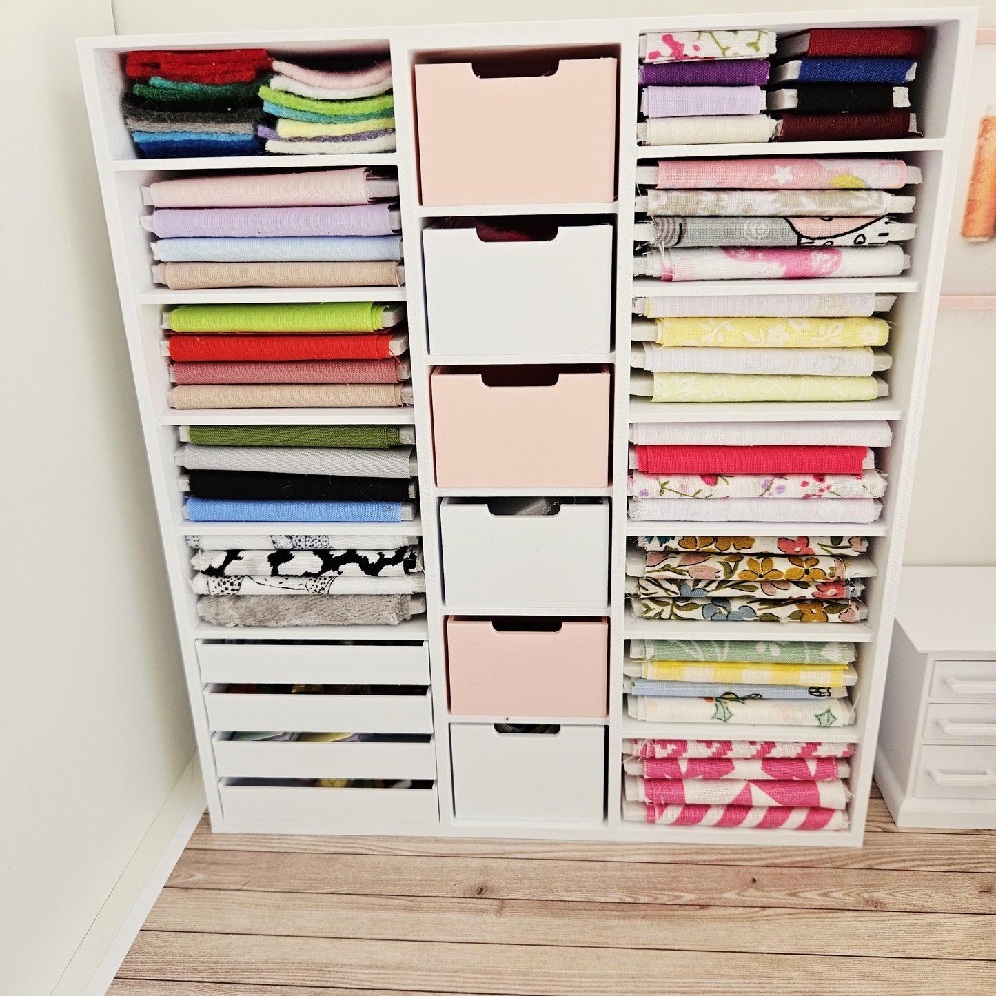 Dolls House Fully Stocked Craft Storage Unit – Modern Fully Equipped Craft Or Sewing Room Unit, 12th scale, Inch scale Miniature Furniture