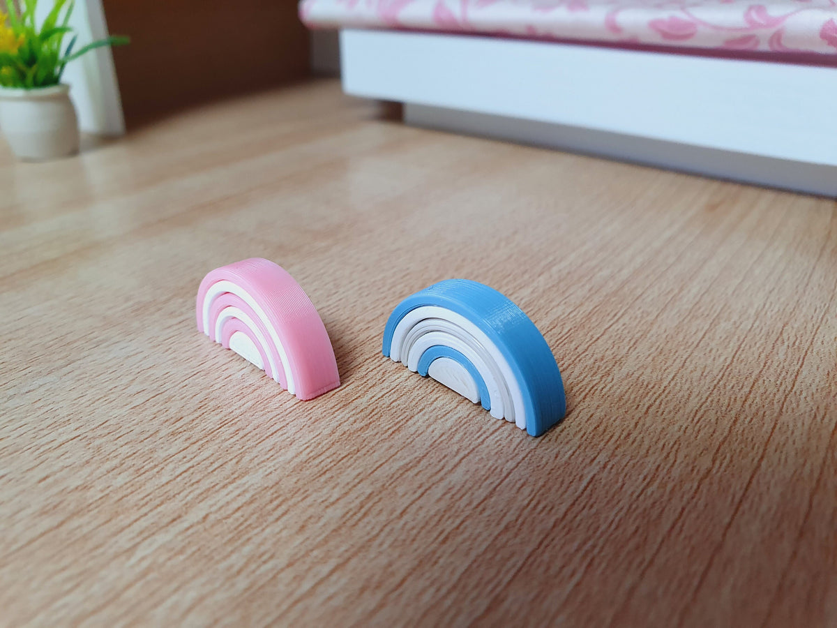 Stacking Rainbow Toy – alternate view 10 | 1:12 scale dolls house miniature
