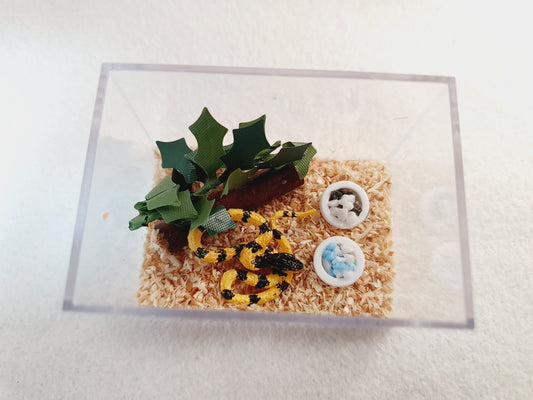 Snake Enclosure – alternate view 2 | 1:12 scale dolls house miniature