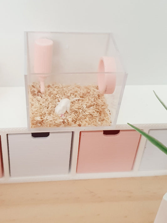 Mouse Cage – alternate view 2 | 1:12 scale dolls house miniature
