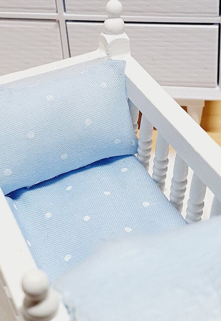 Blue Crib Bedding Set – alternate view 5 | 1:12 scale dolls house miniature