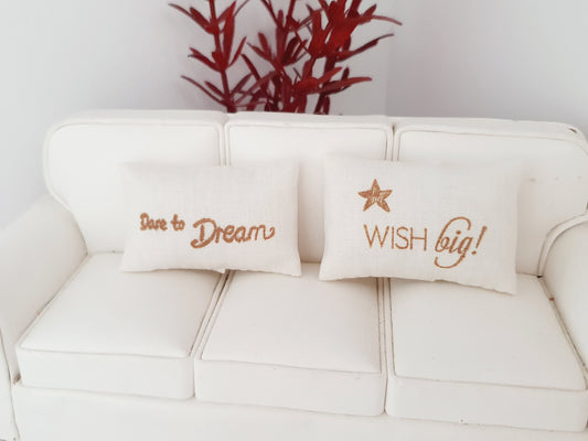 Dare to Dream Cushion Set – alternate view 2 | 1:12 scale dolls house miniature