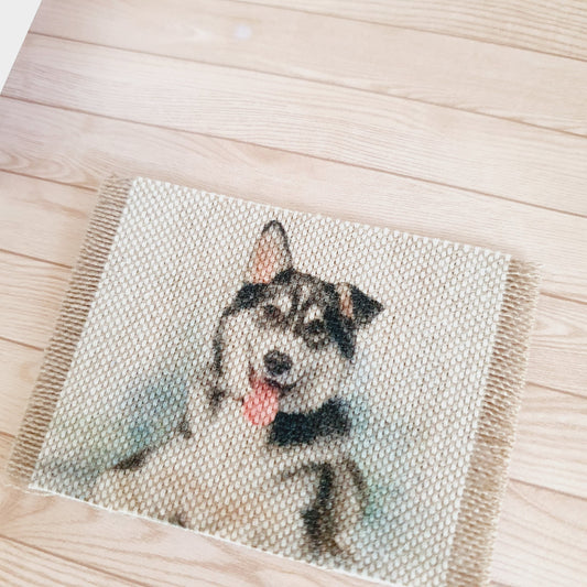Husky Dog Doormat – alternate view 2 | 1:12 scale dolls house miniature